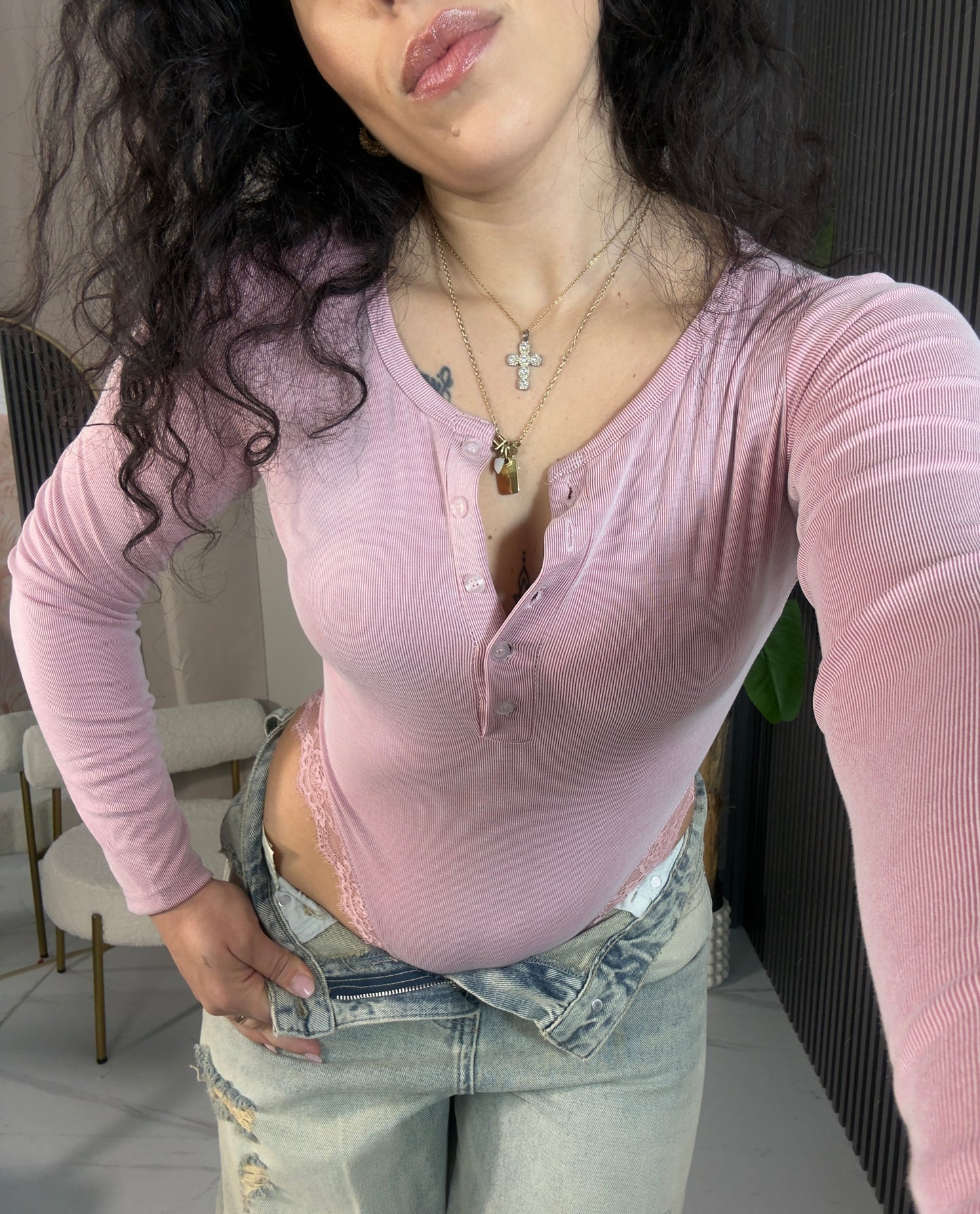 Body costine in pizzo