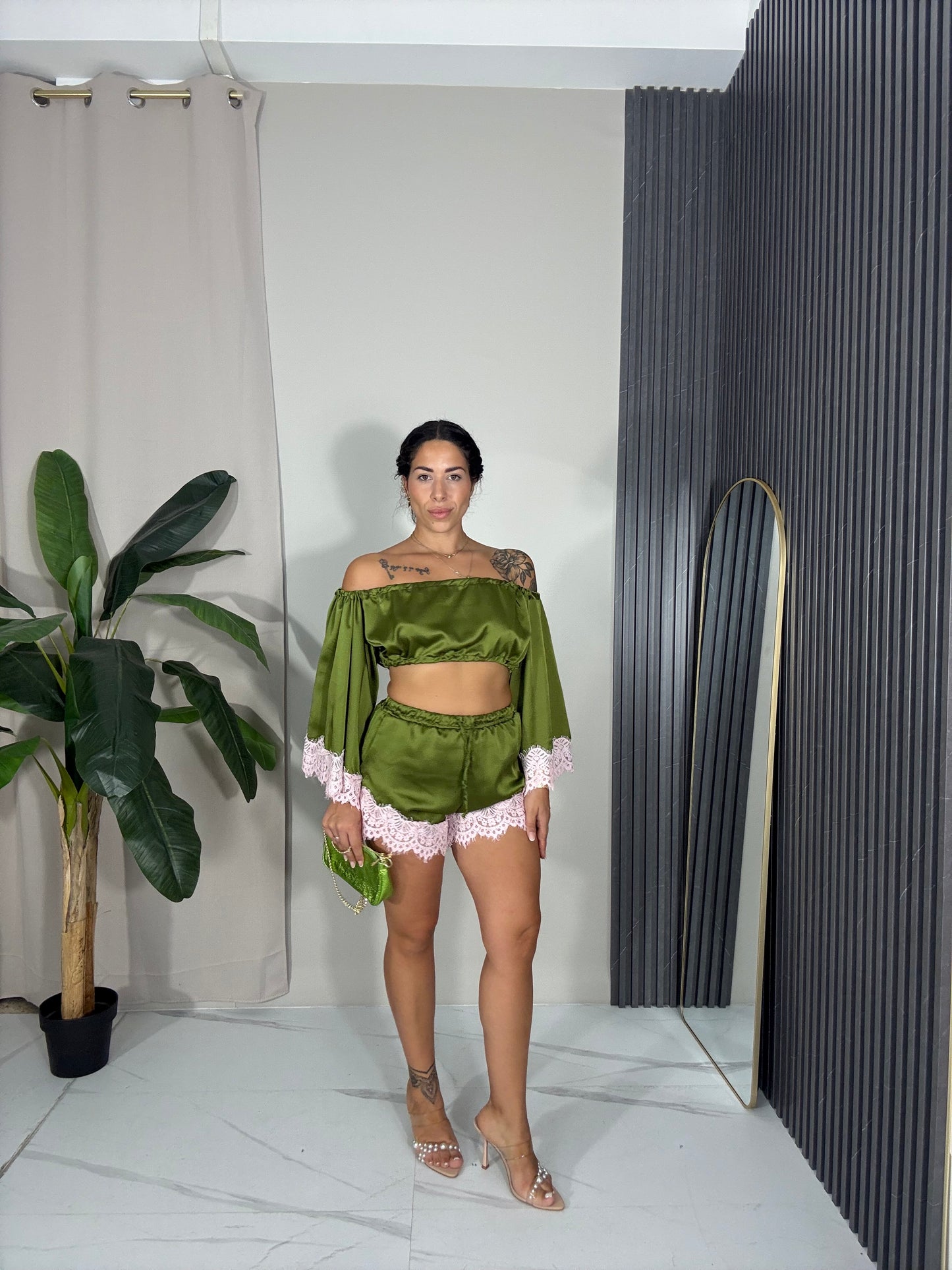 Coordinato barbie verde