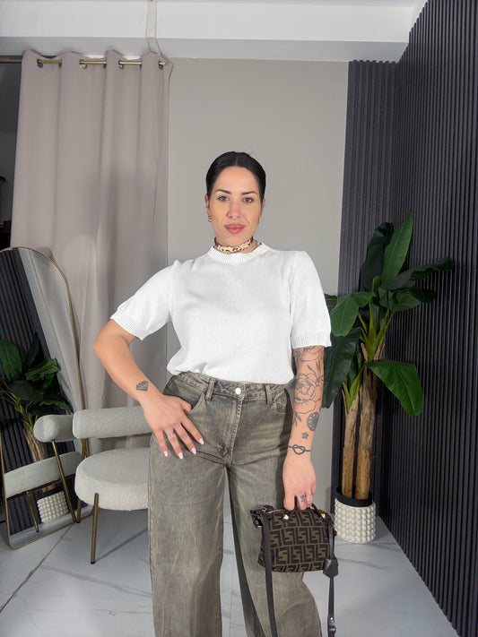 Maglia in filo bianca