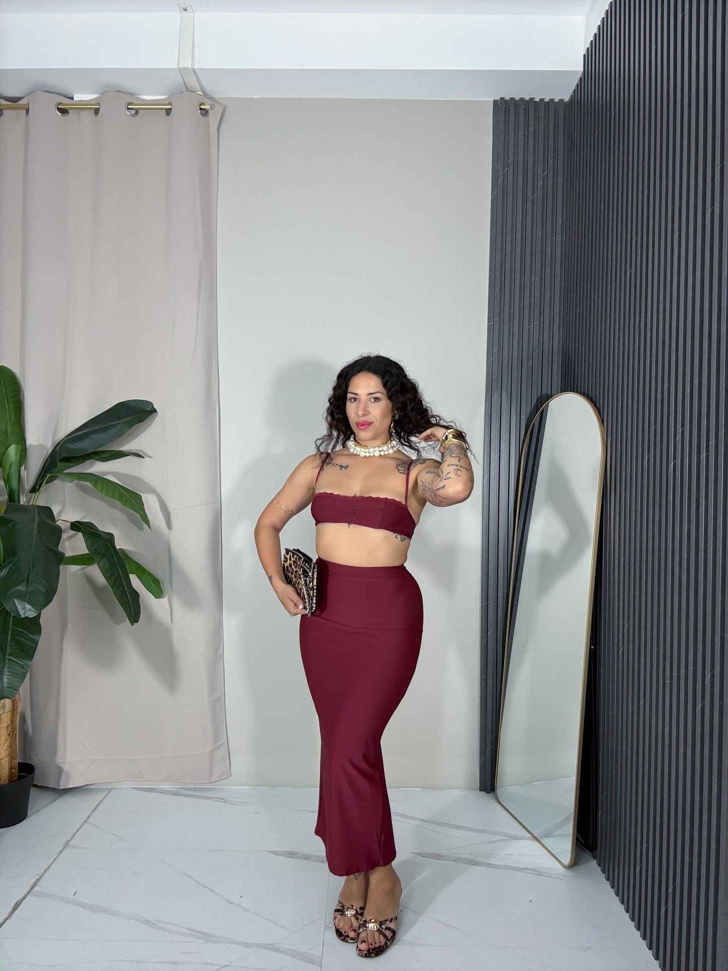 Coordinato Ramona bordeaux
