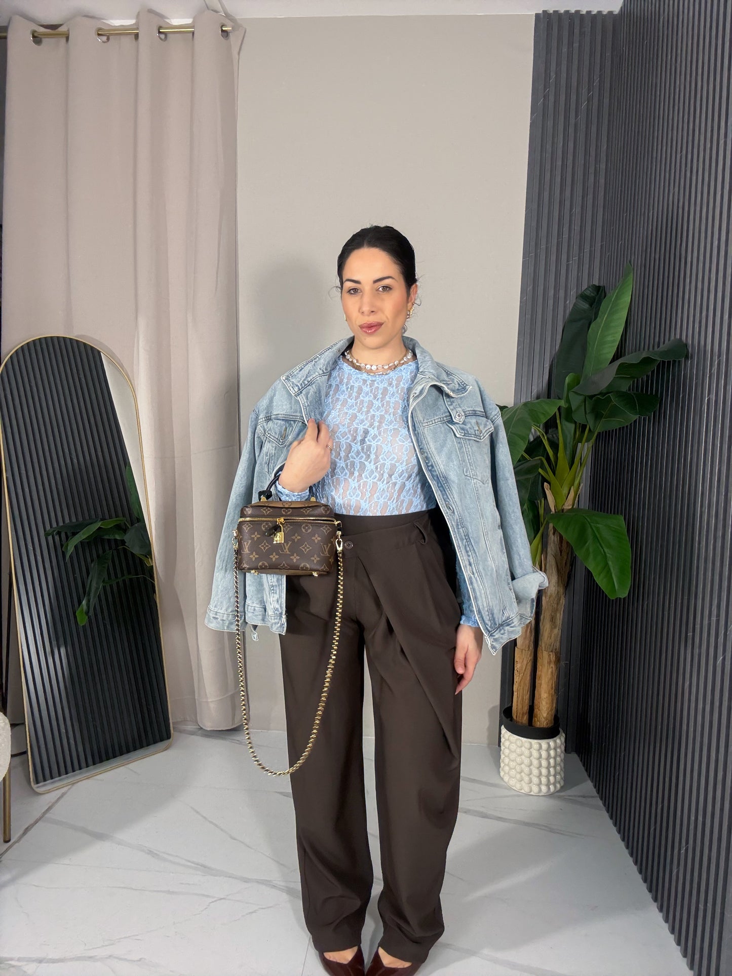 Pantalone Couture marrone