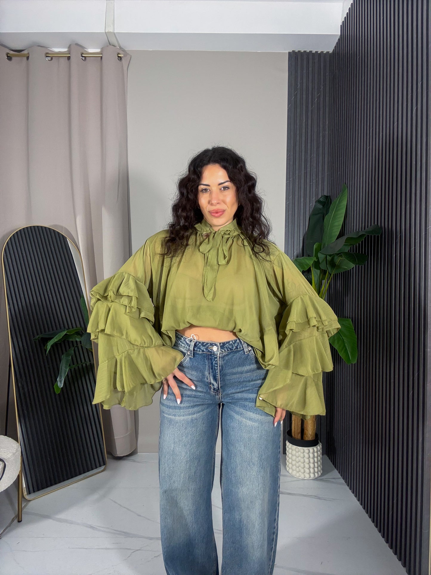 Camicia Romina verde