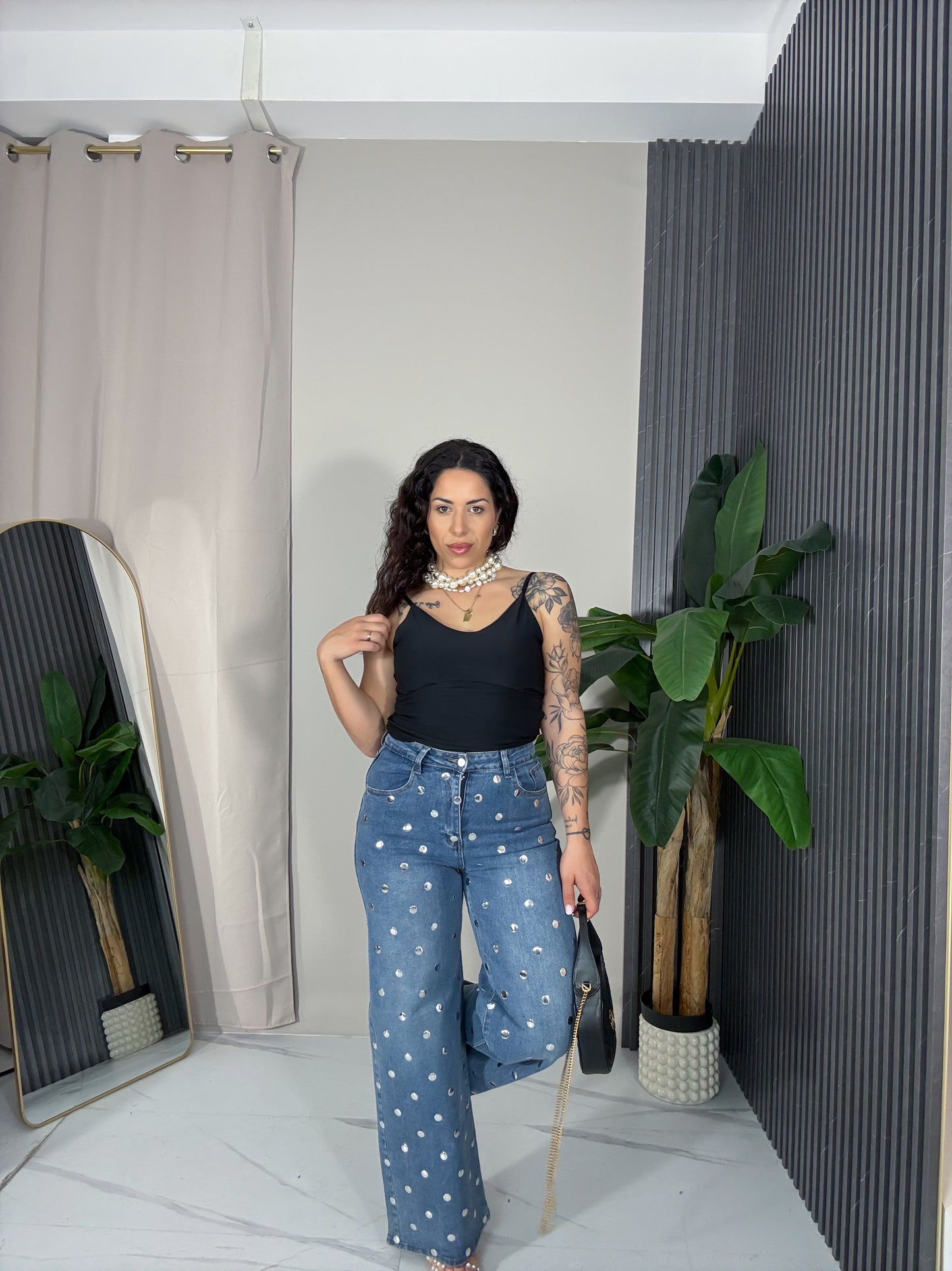 Jeans borchie