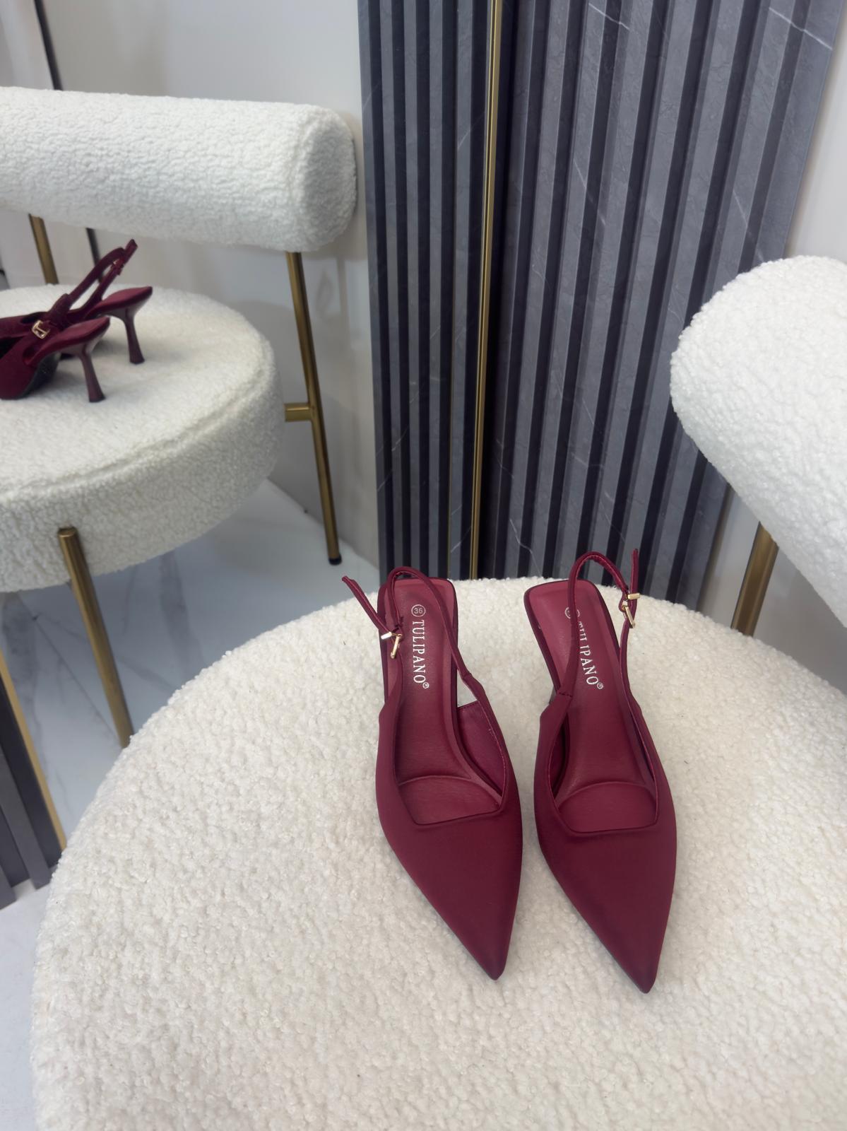 Décolleté Slingback bordeaux