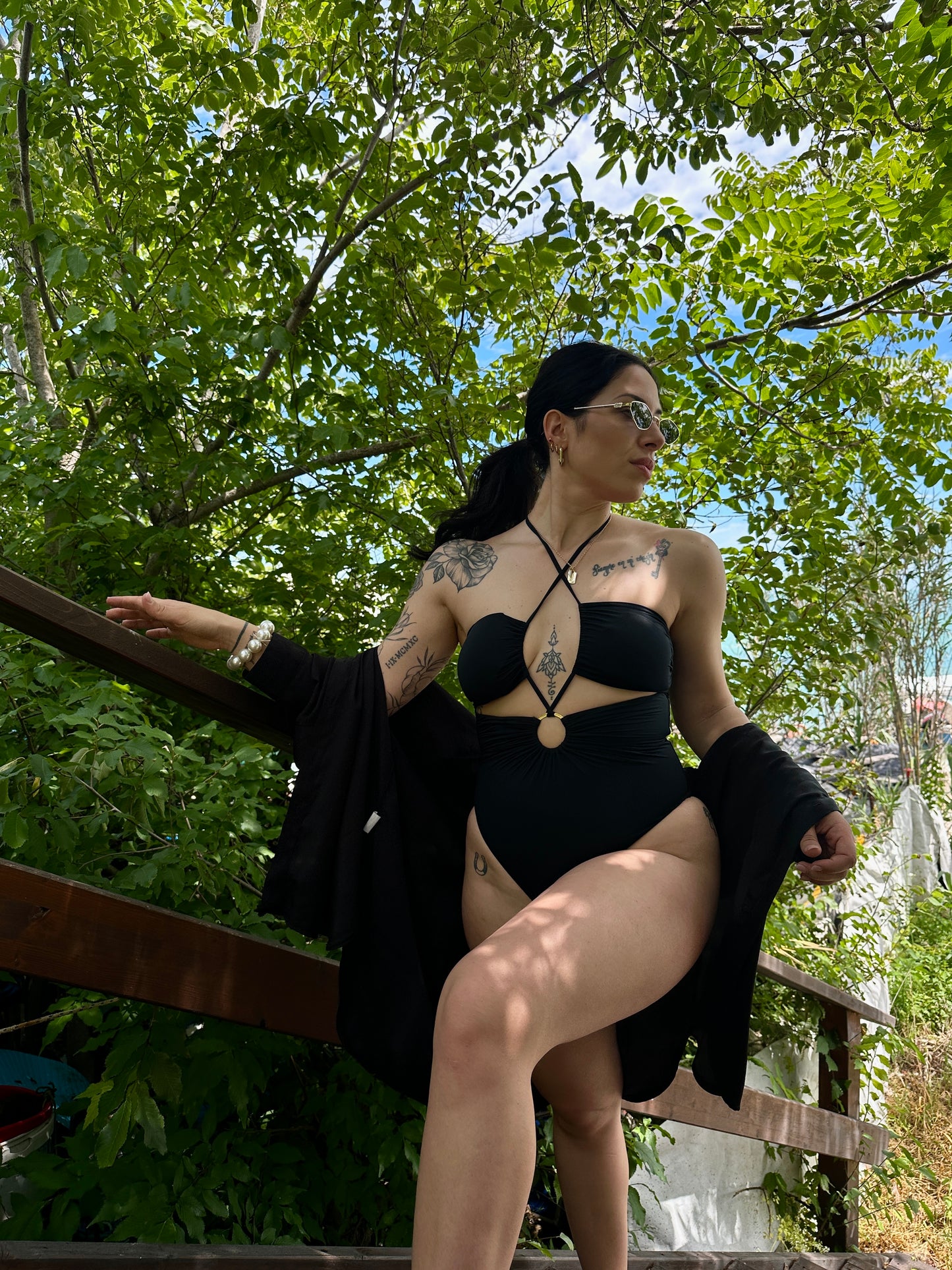 Matinée Clio lycra lucida nero