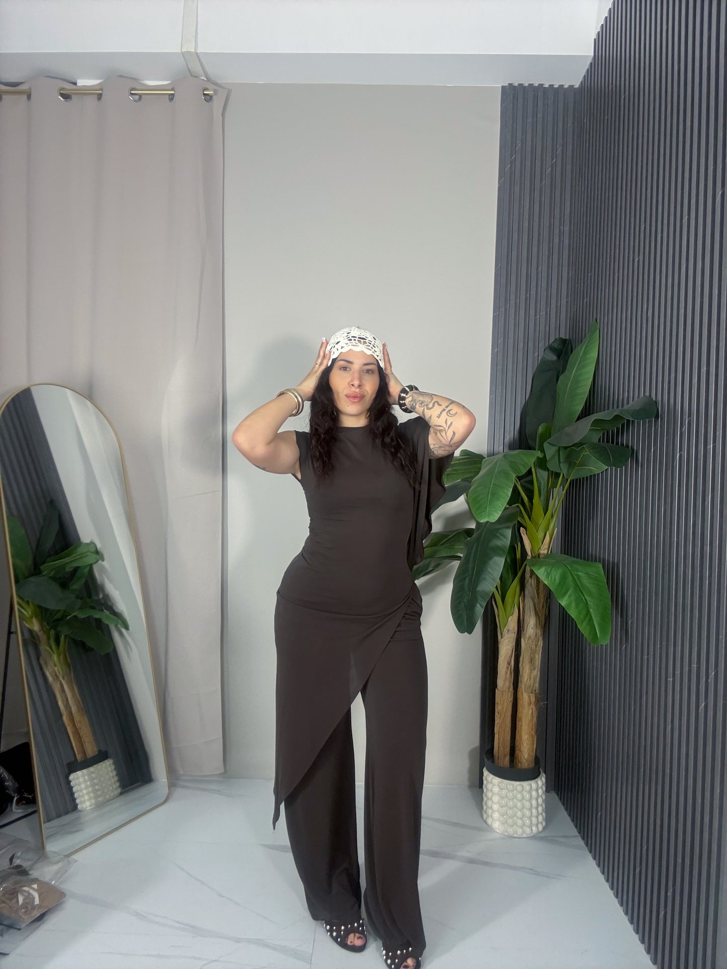 Coordinato Hazel marrone