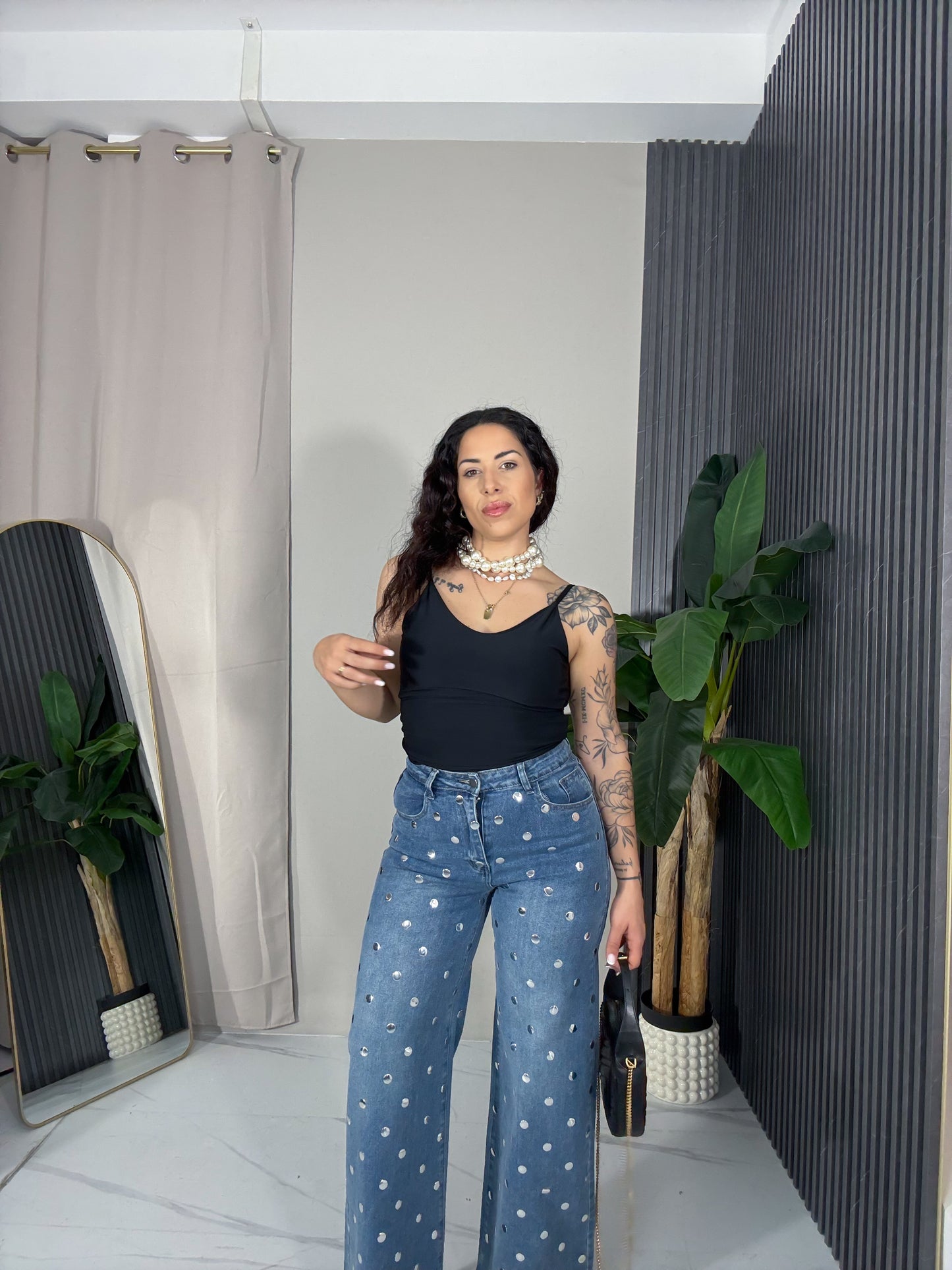 Jeans borchie