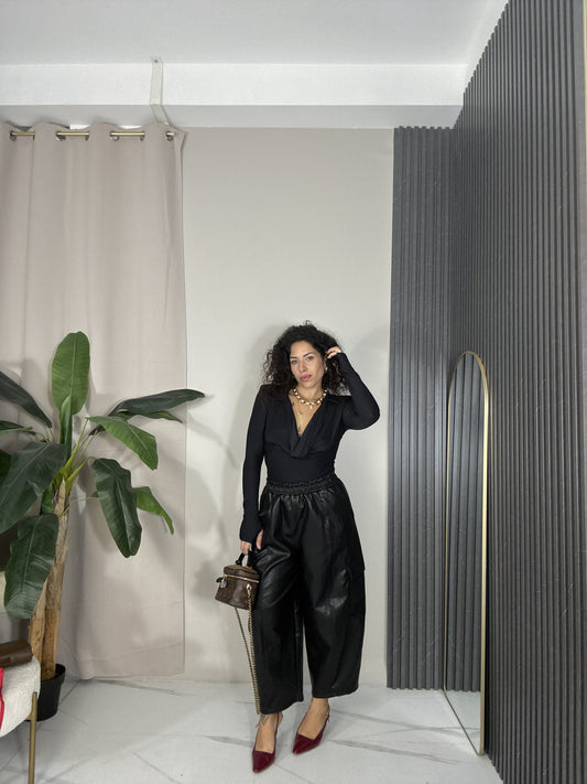 Pantalone in pelle
