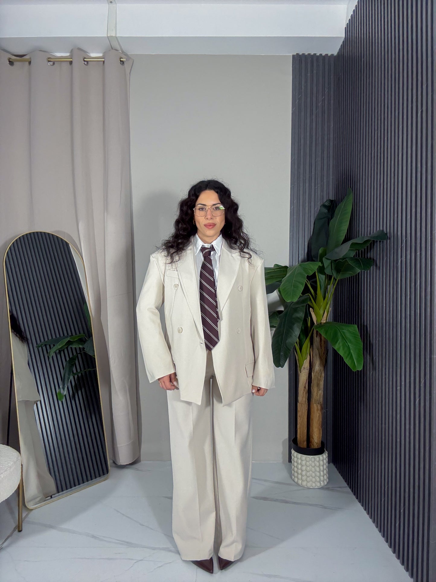 Tailleur Amanda beige