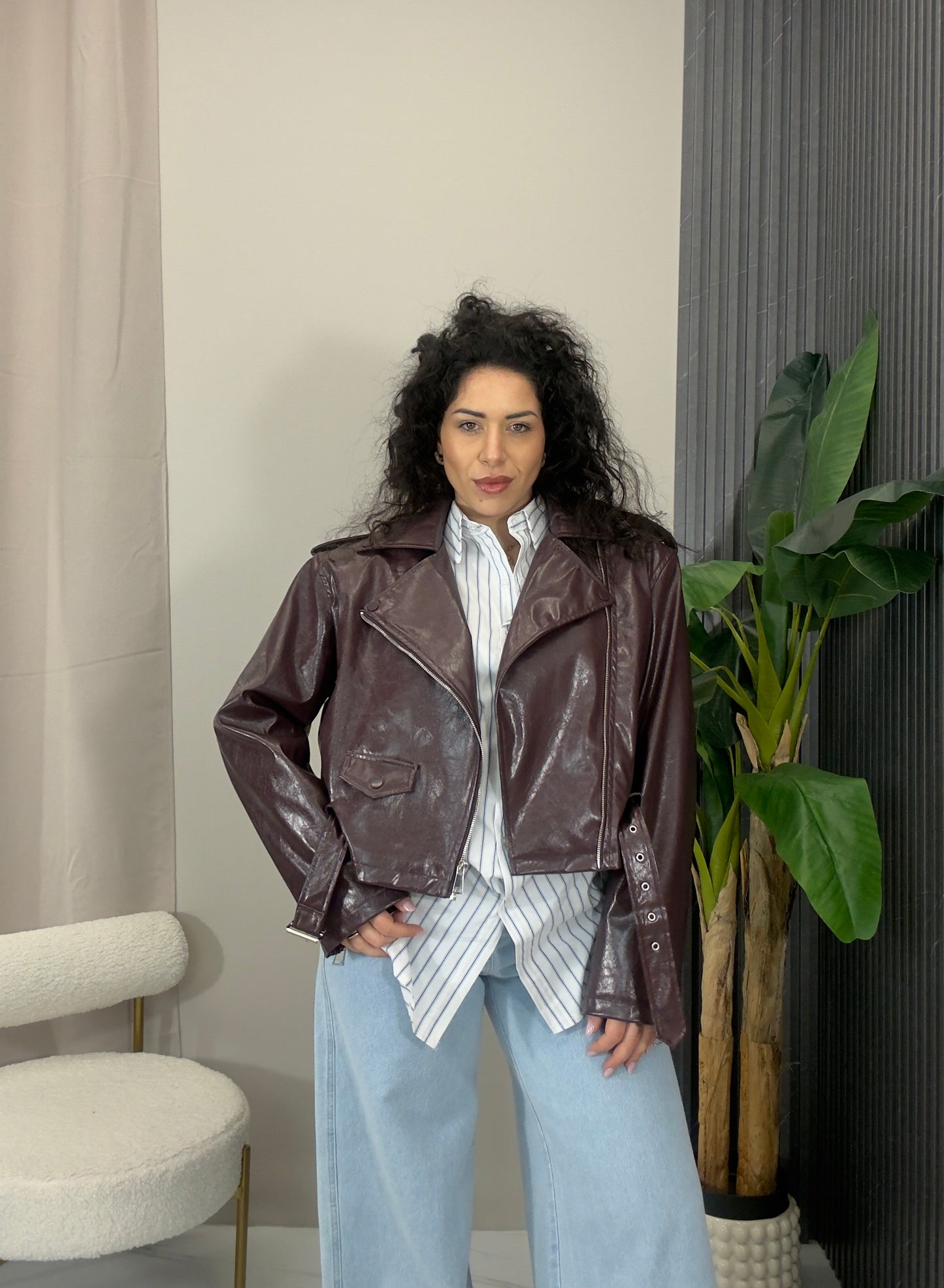 Giacca in pelle Chicago