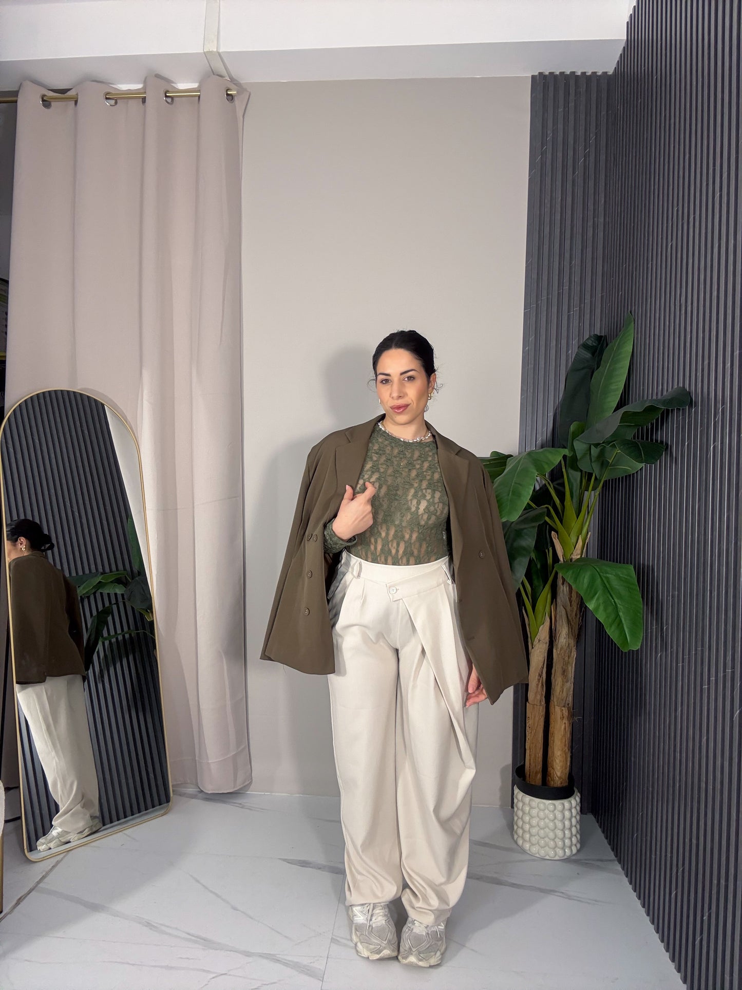 Pantalone Couture beige