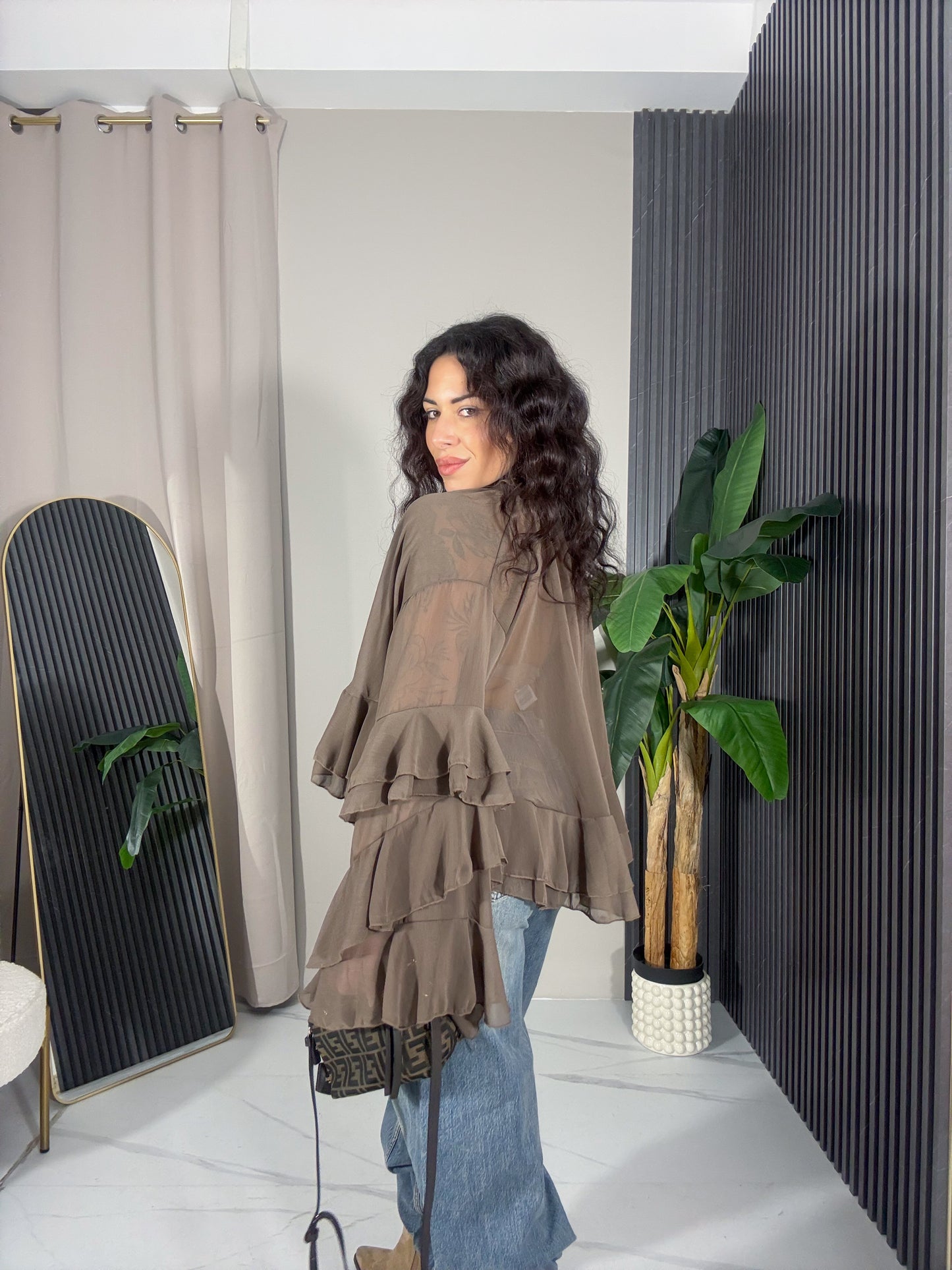 Camicia Romina marrone