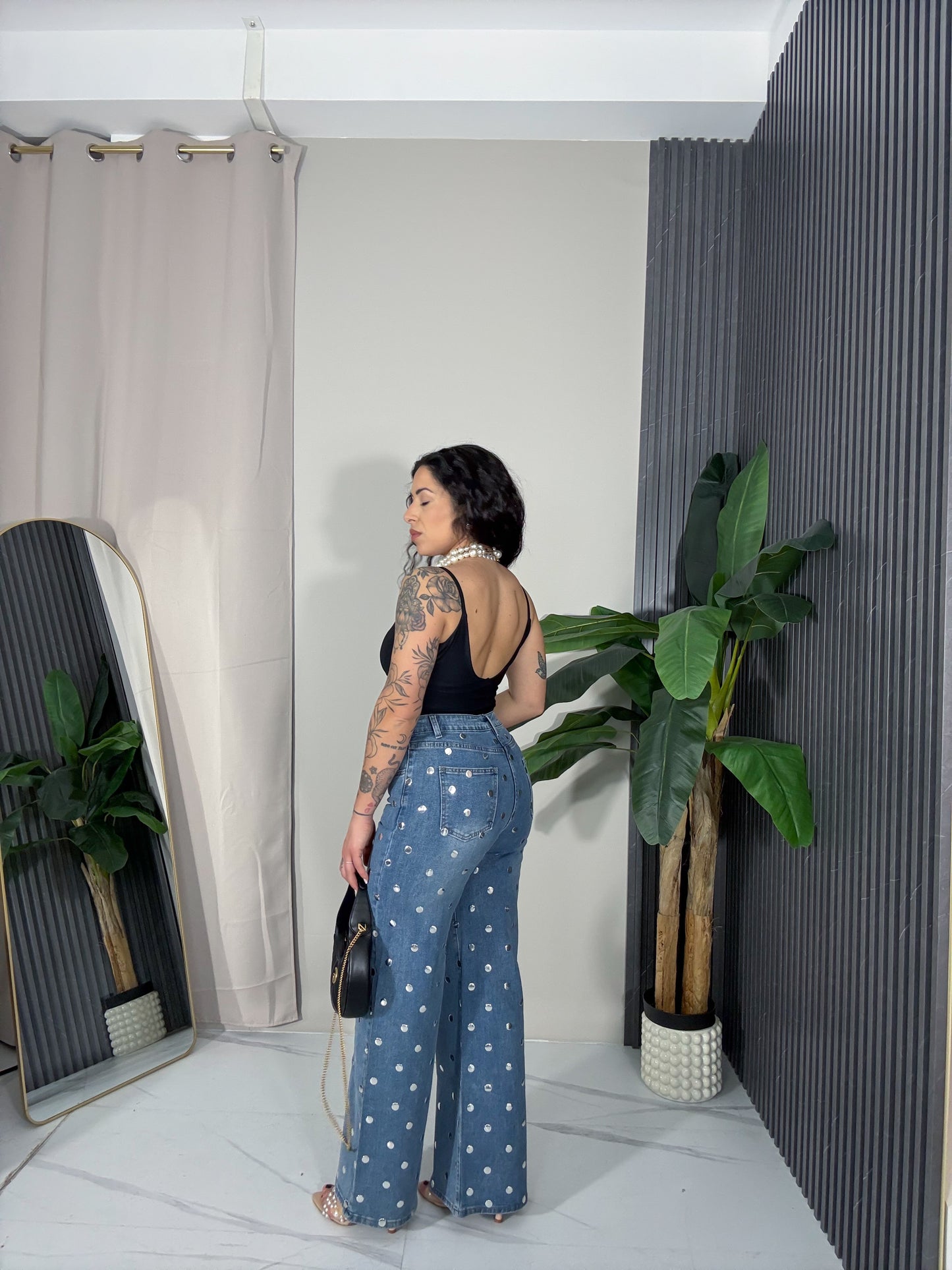 Jeans borchie