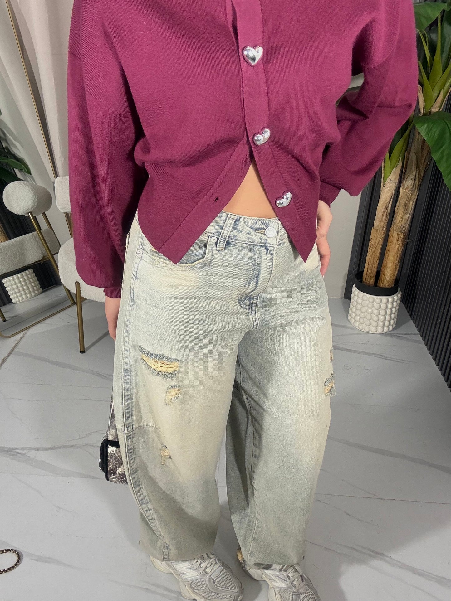 Jeans balloon strappi