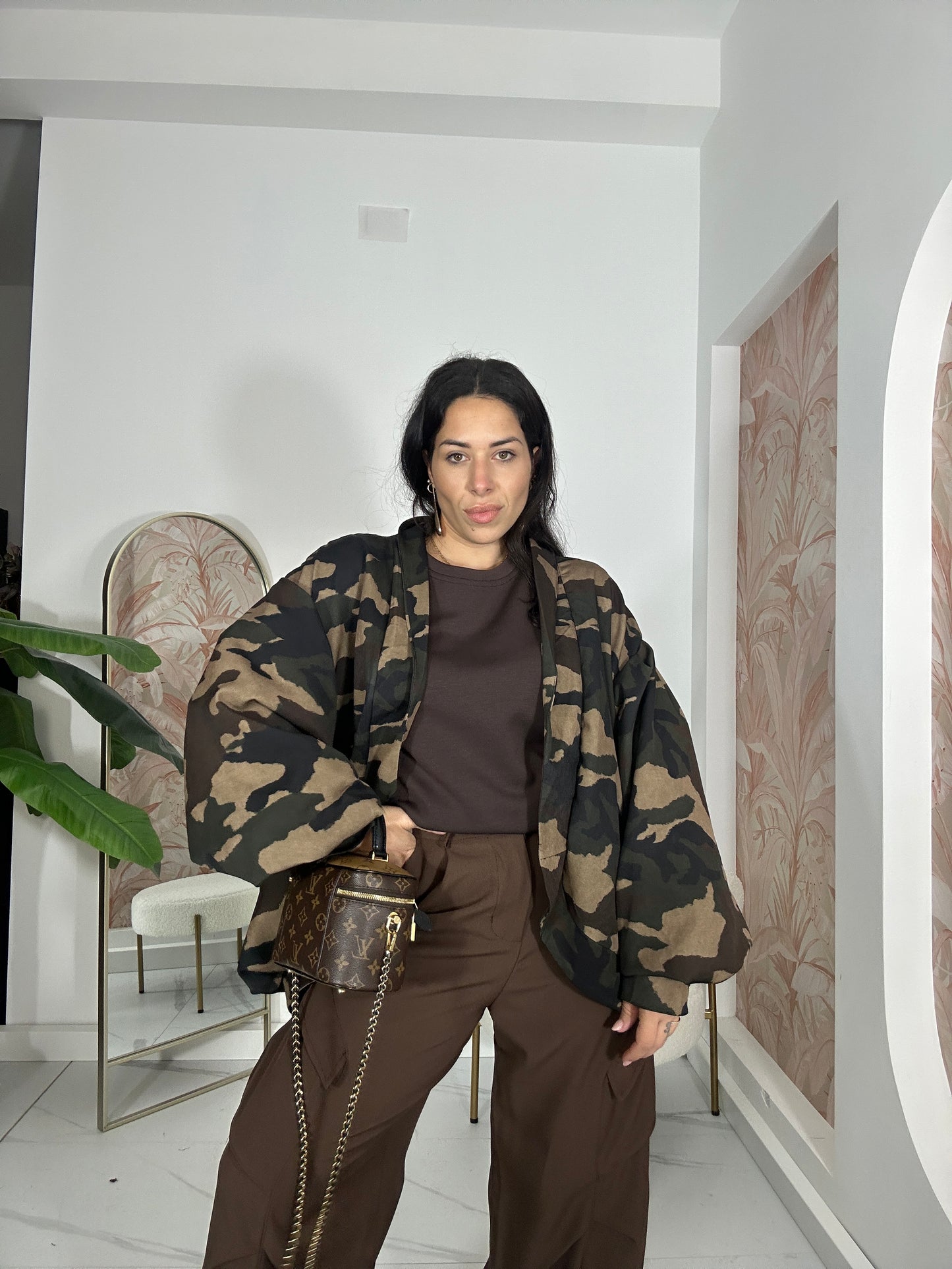 Giacca over size Militare