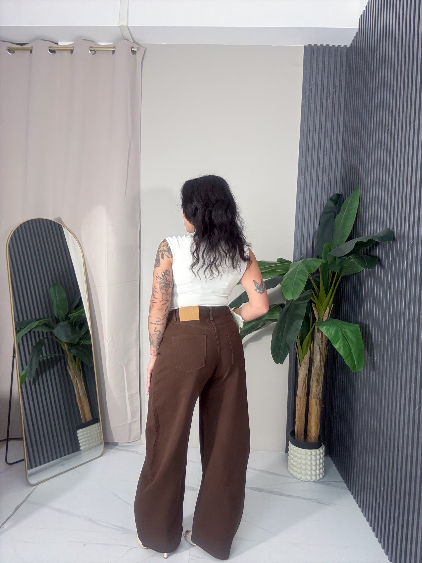 Jeans balloon Brown