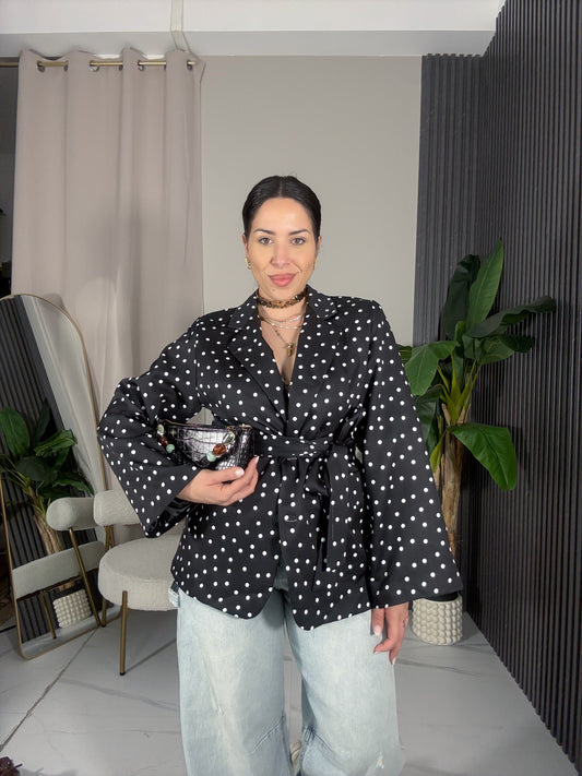 Blazer pois nero
