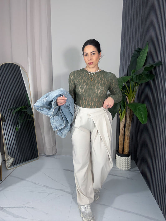 Pantalone Couture beige