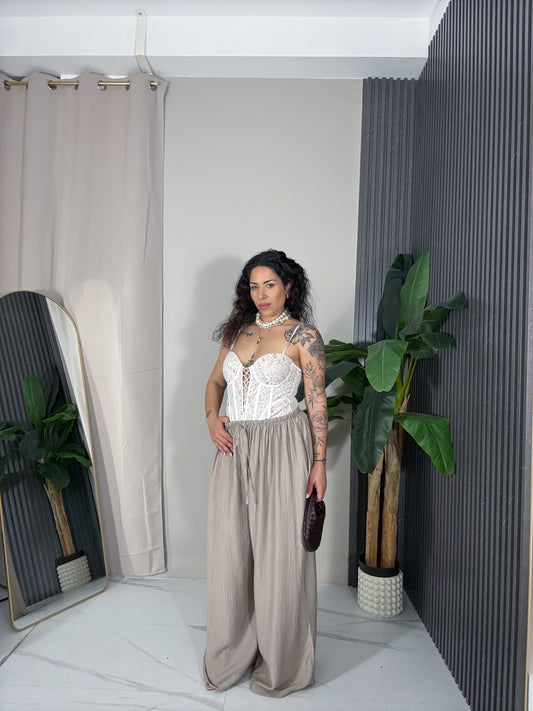 Pantalone Maya tortora