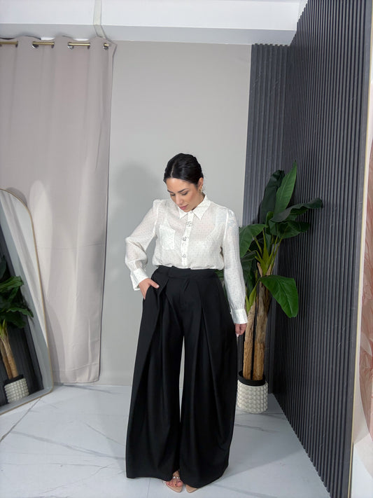 Pantalone palazzo nero