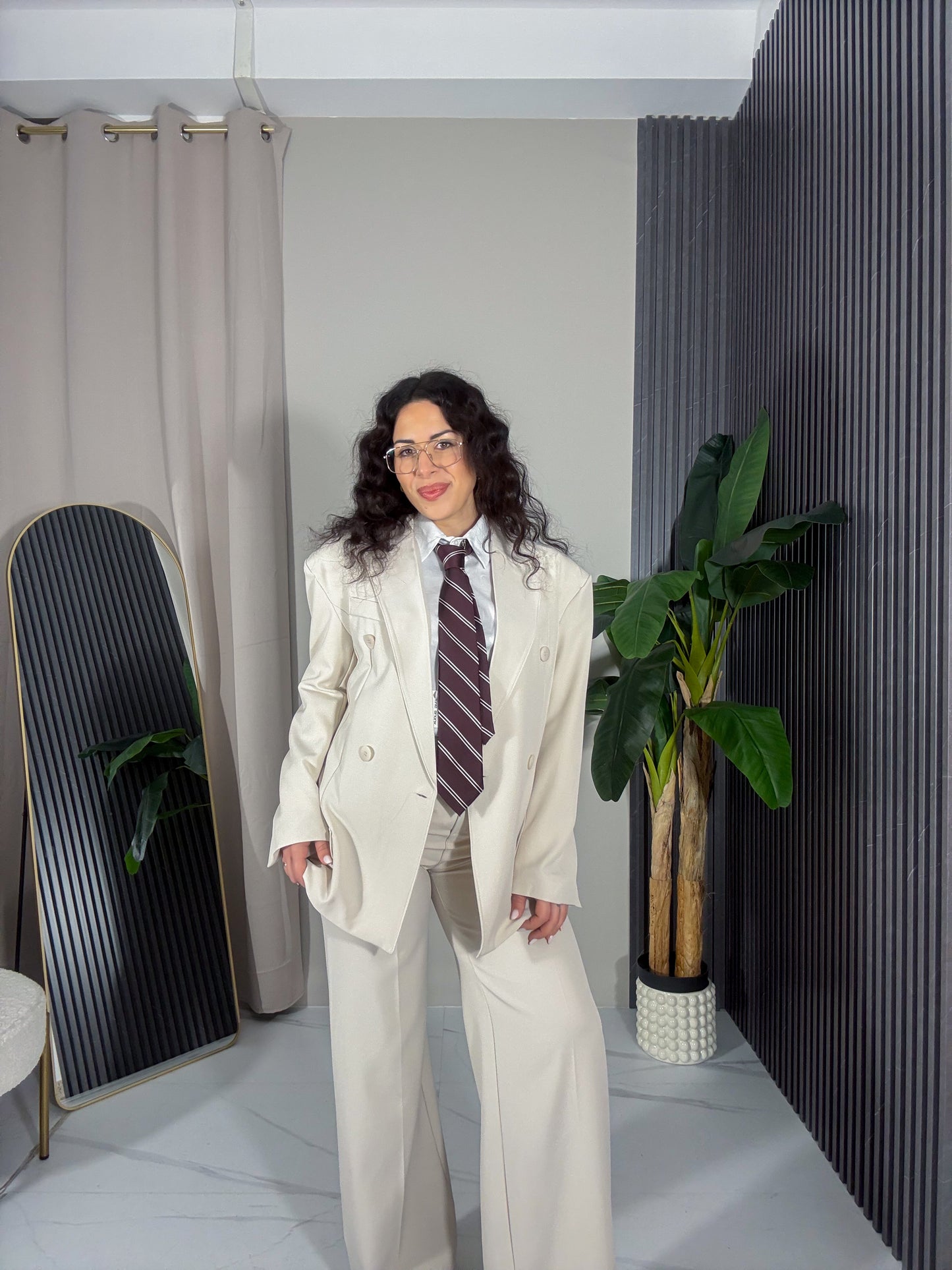 Tailleur Amanda beige