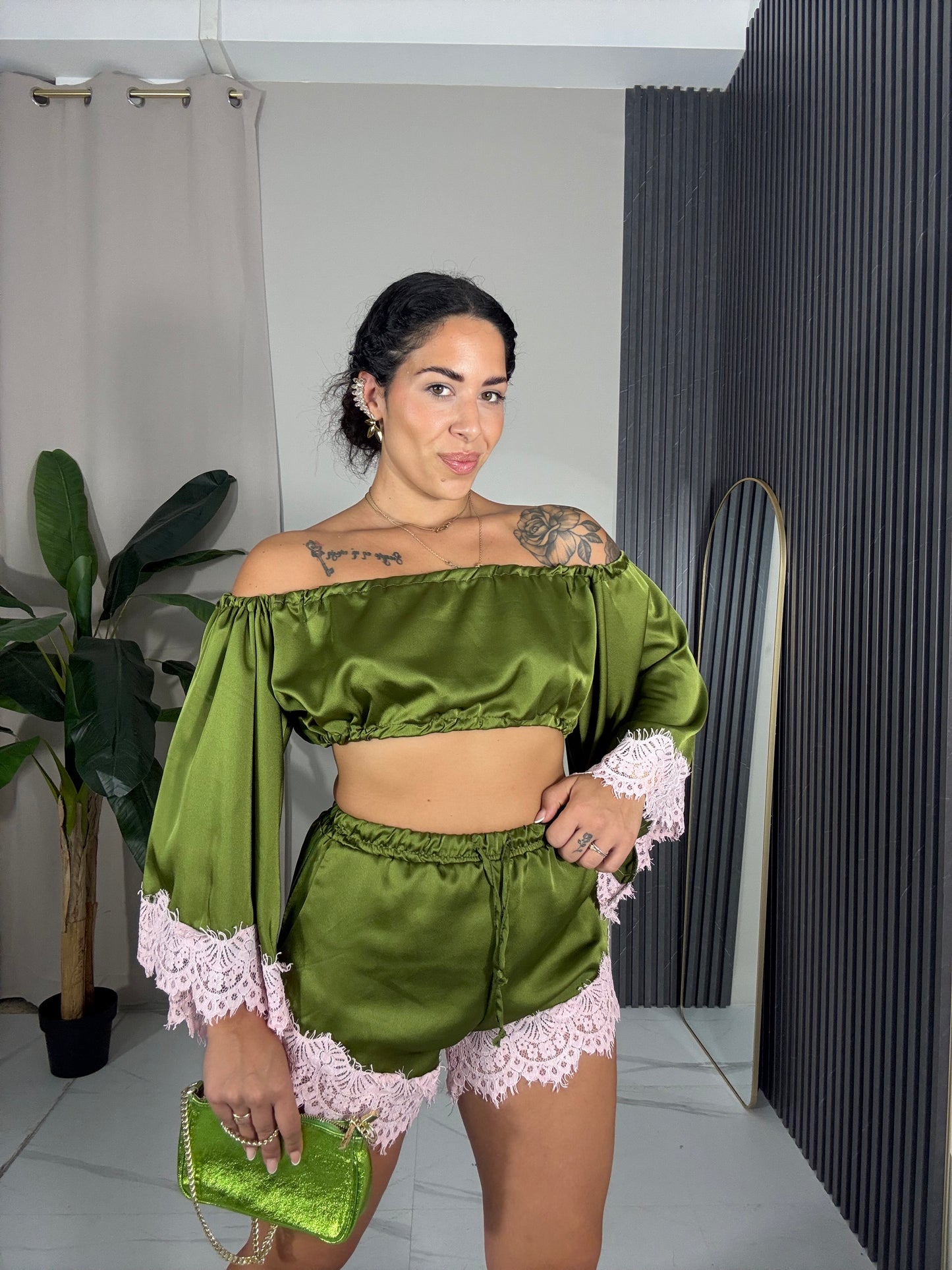 Coordinato barbie verde