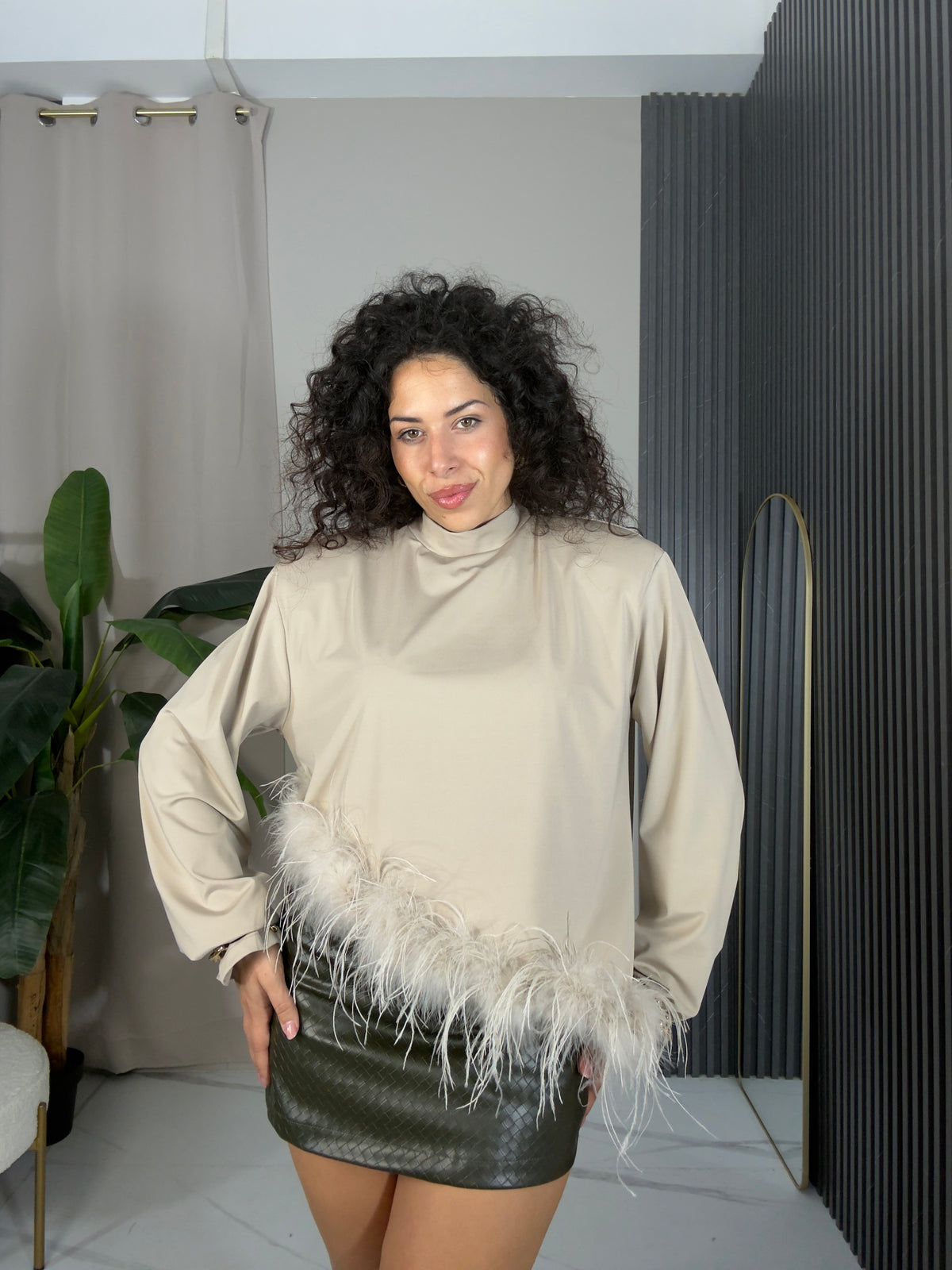 Maglia piume Justwest