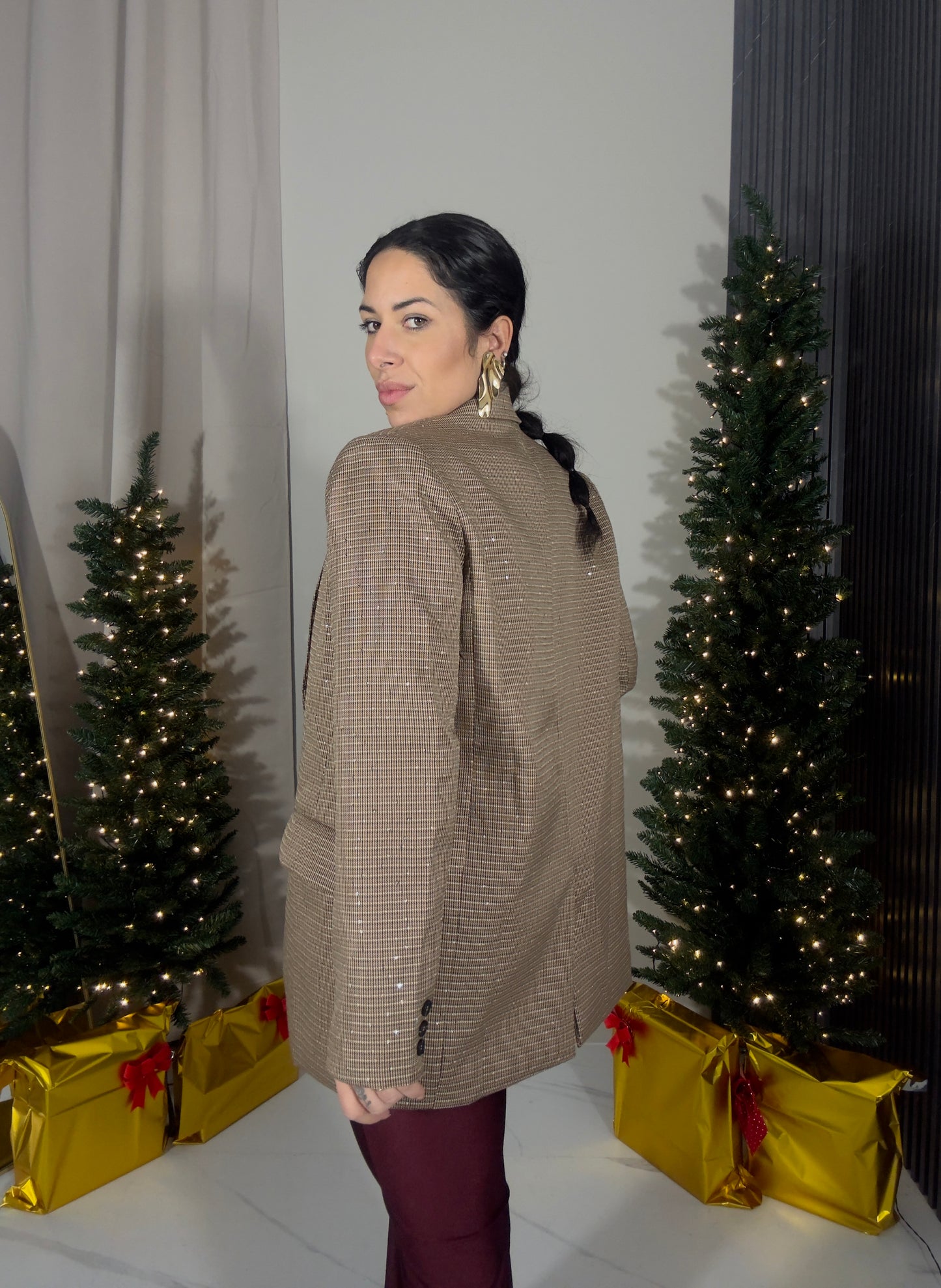 Blazer pied de poul Shine