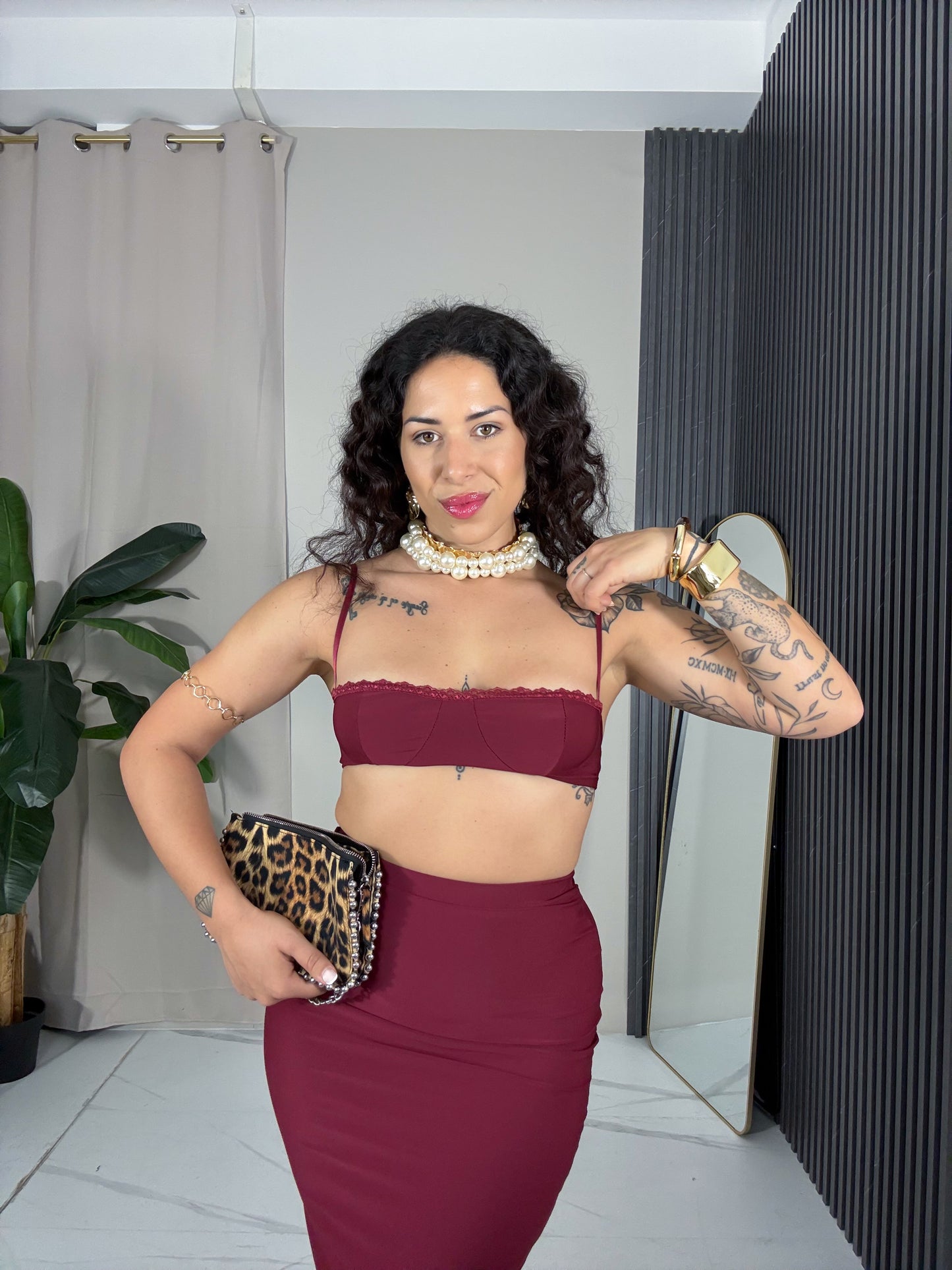 Coordinato Ramona bordeaux