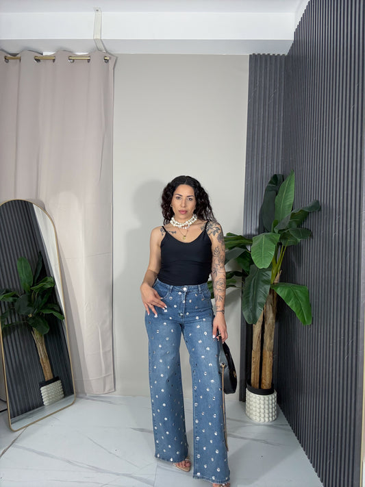 Jeans borchie
