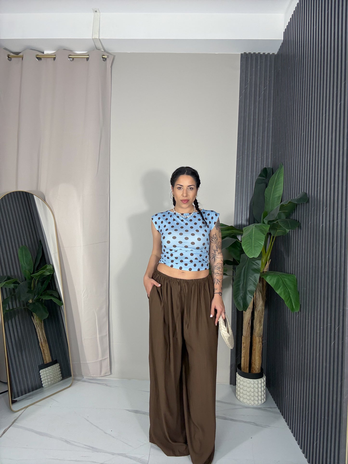 Pantalone Maya marrone