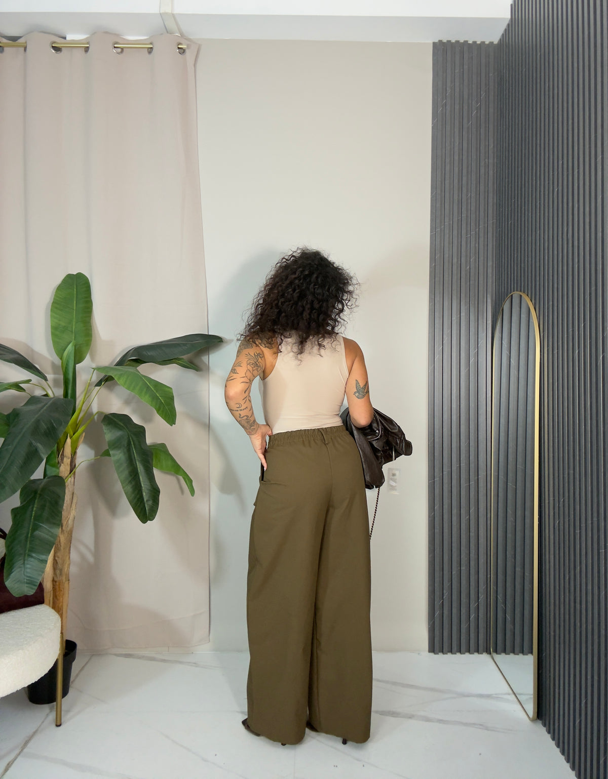 Pantalone sartoriale Khaki
