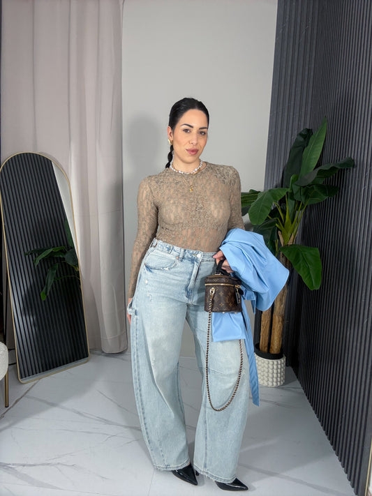 Body Margaret manica lunga fango