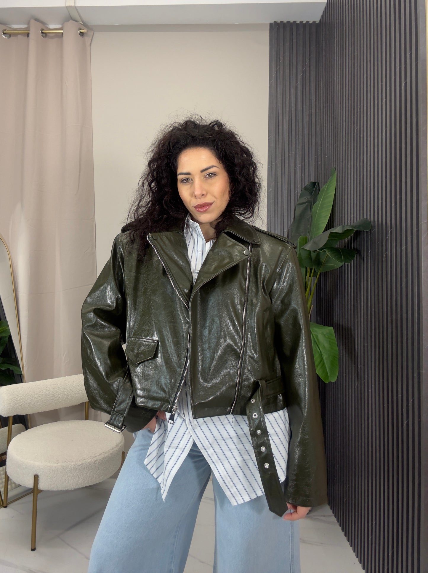 Giacca in pelle Chicago