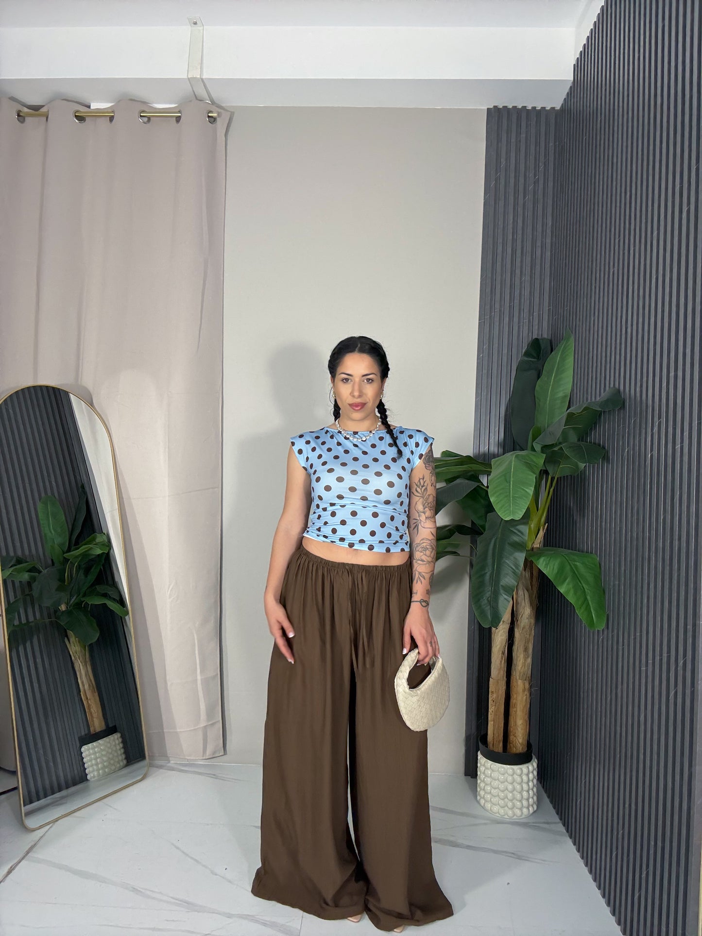 Pantalone Maya marrone