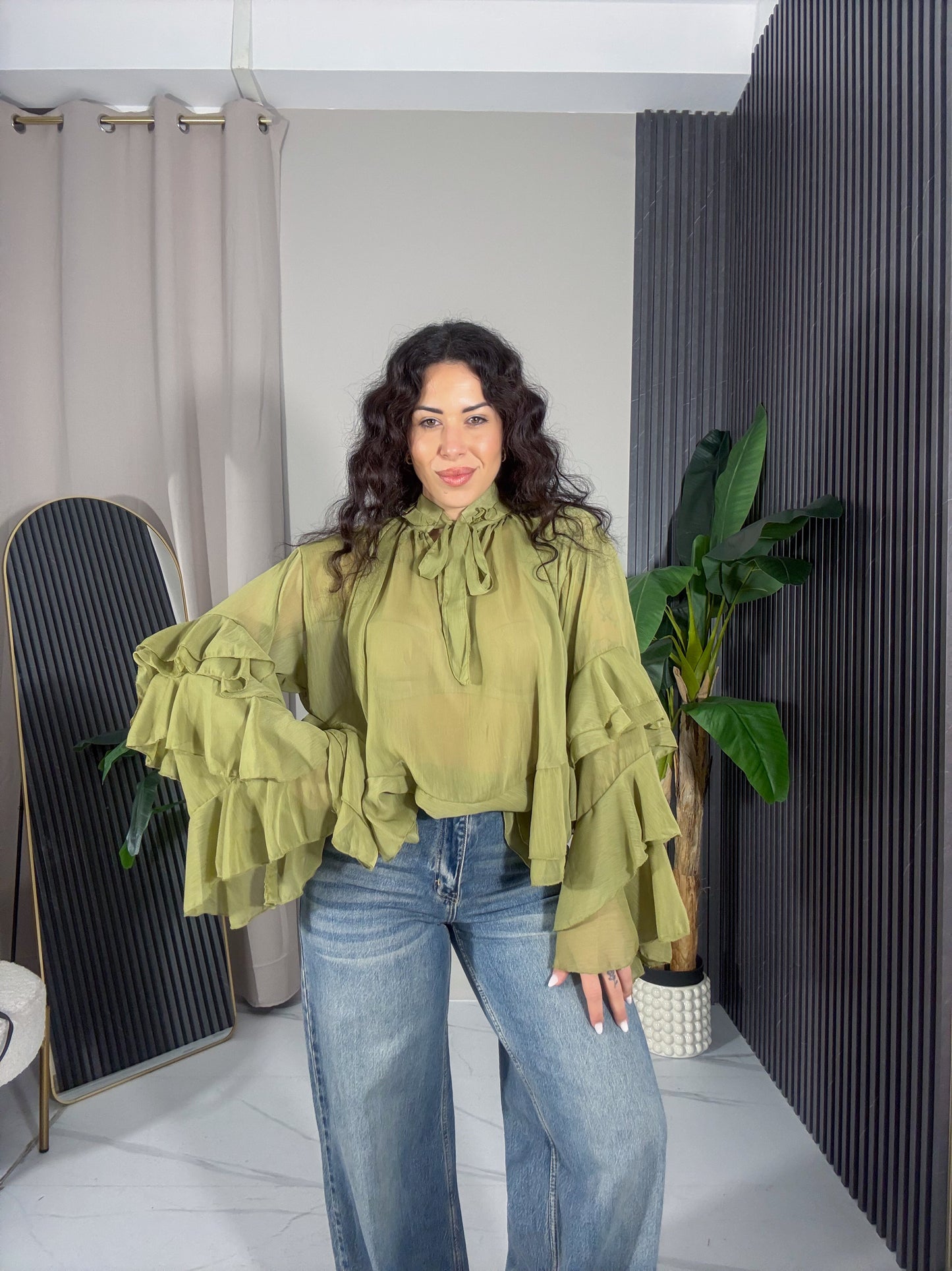 Camicia Romina verde