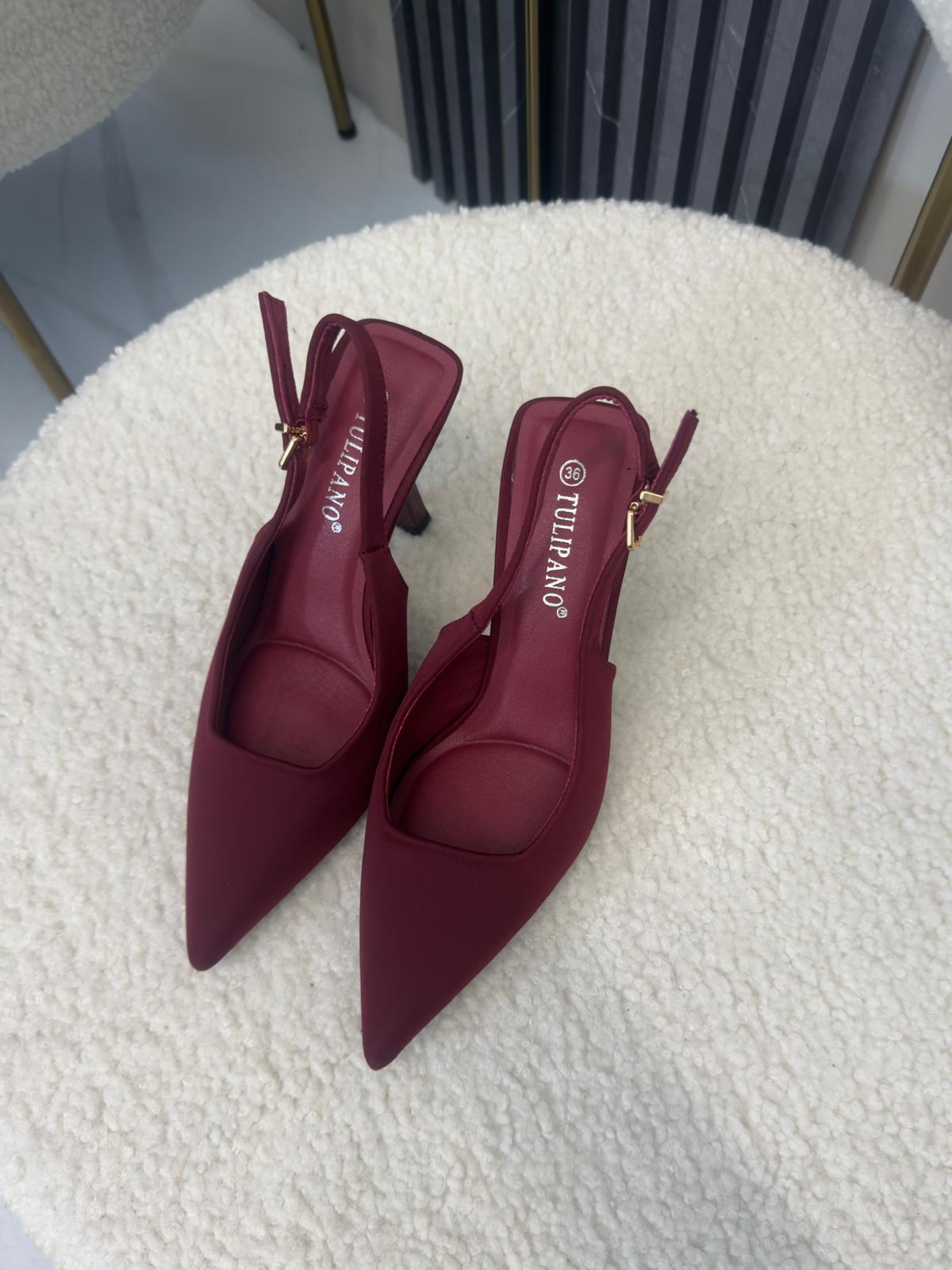 Décolleté Slingback bordeaux