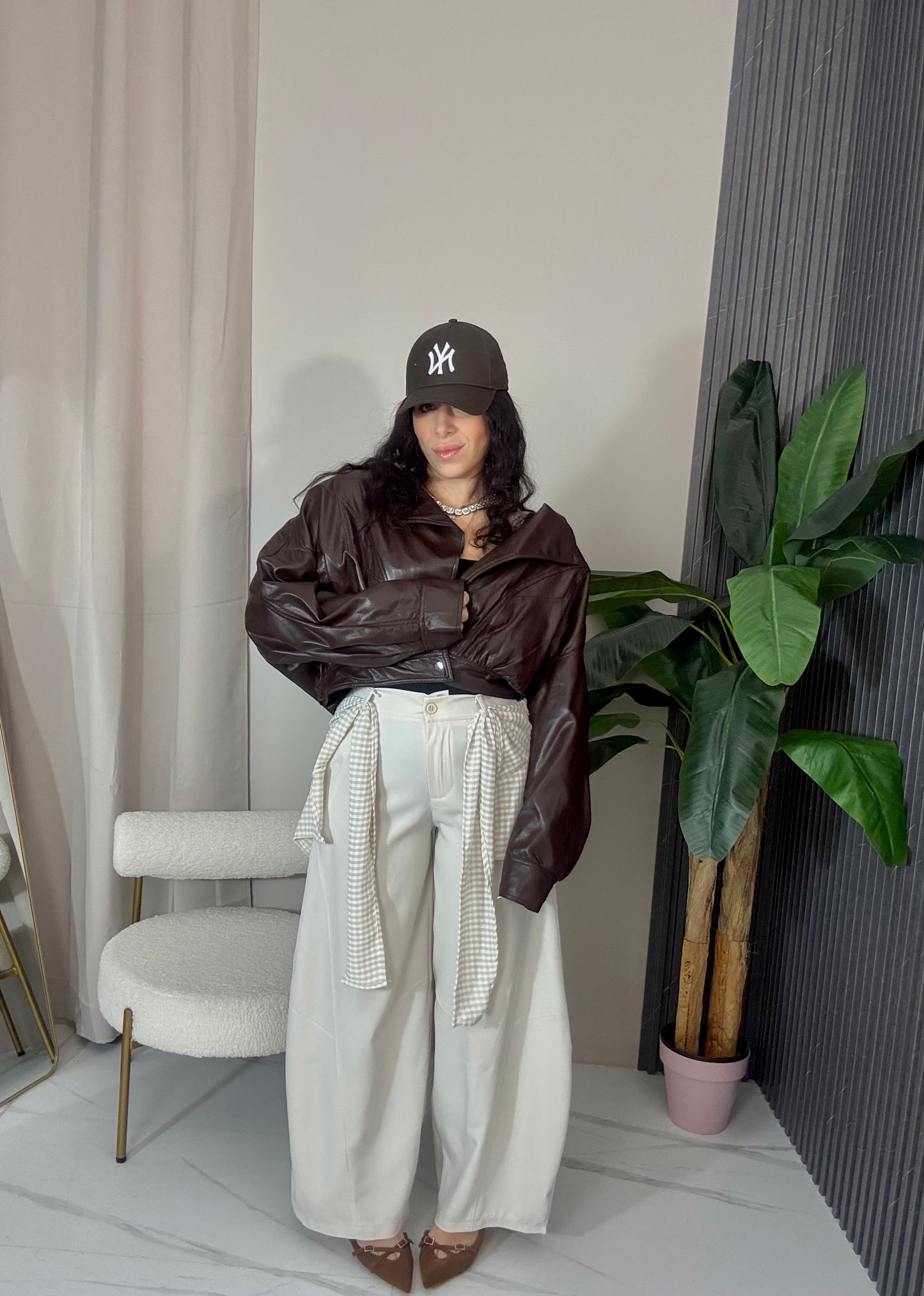 Giacca pelle Over Mood