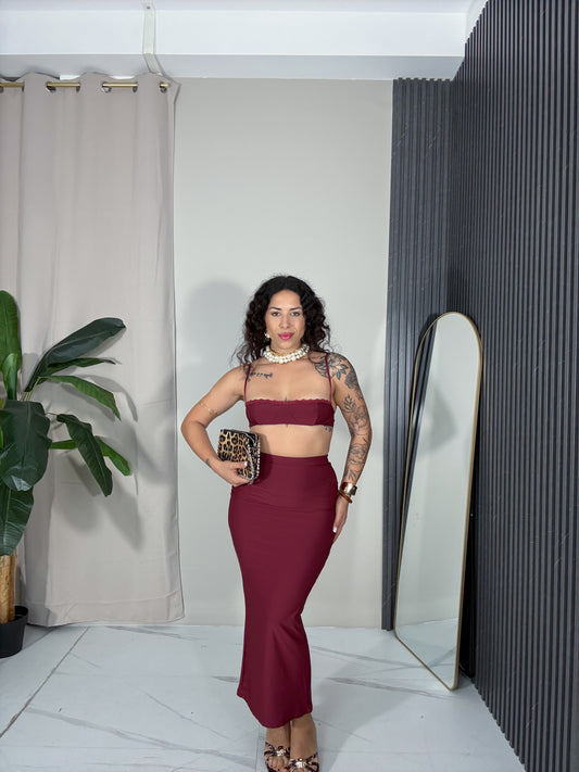 Coordinato Ramona bordeaux