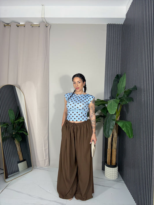 Pantalone Maya marrone