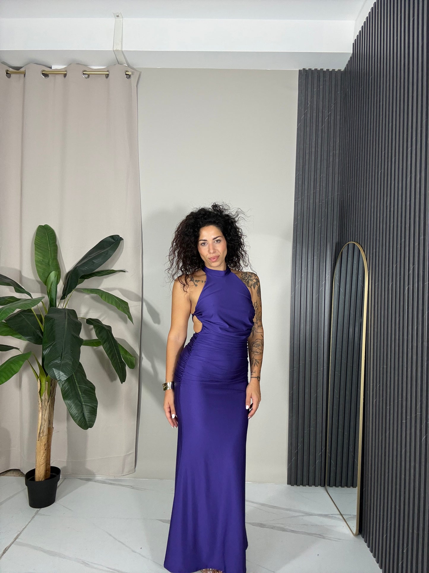 Abito sirena viola