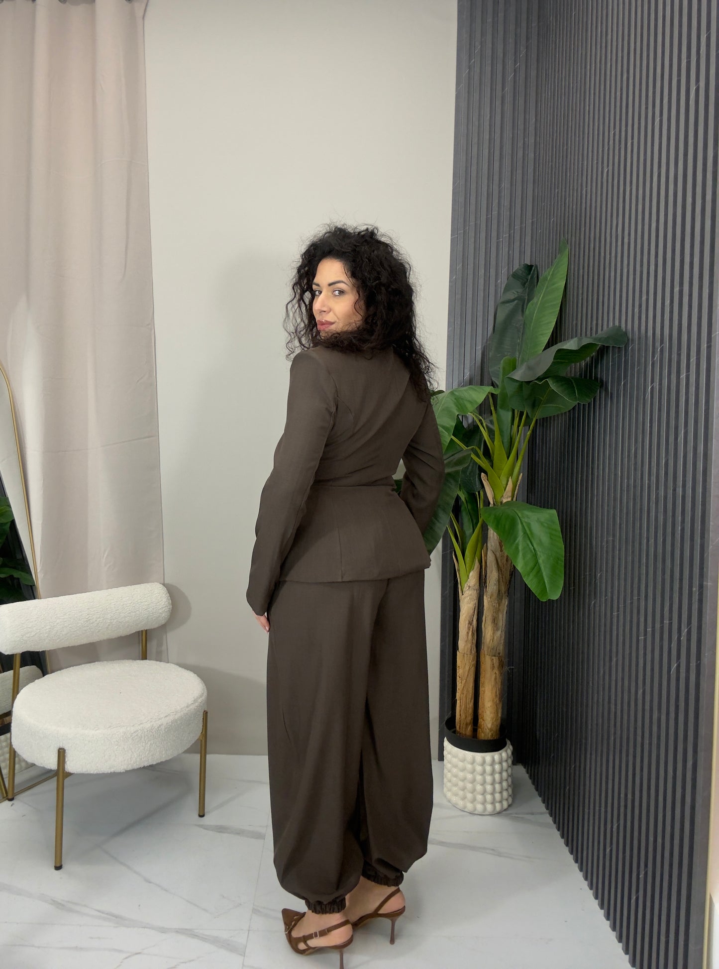 Tailleur Ambra marrone