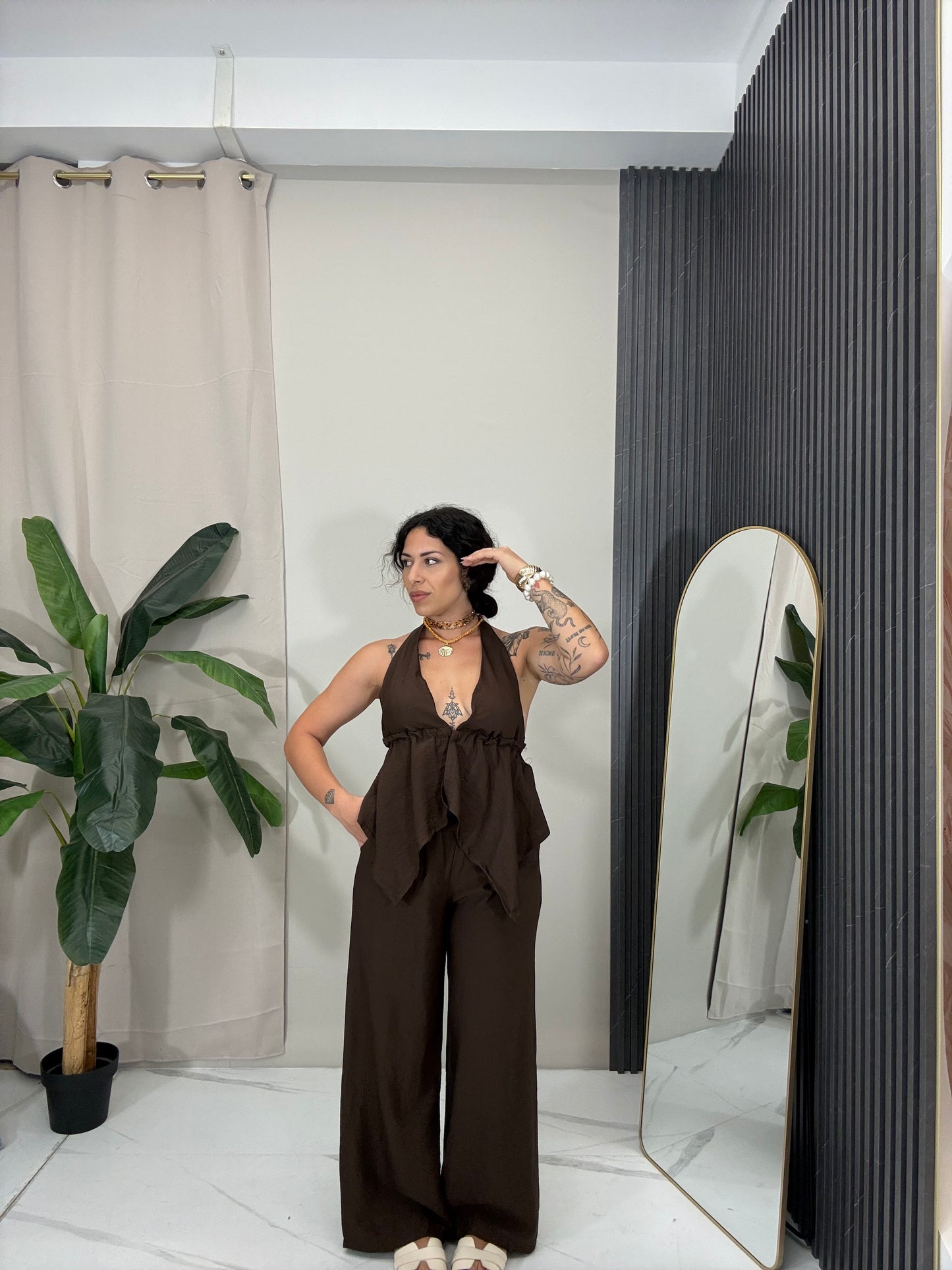 Coordinato Emily marrone
