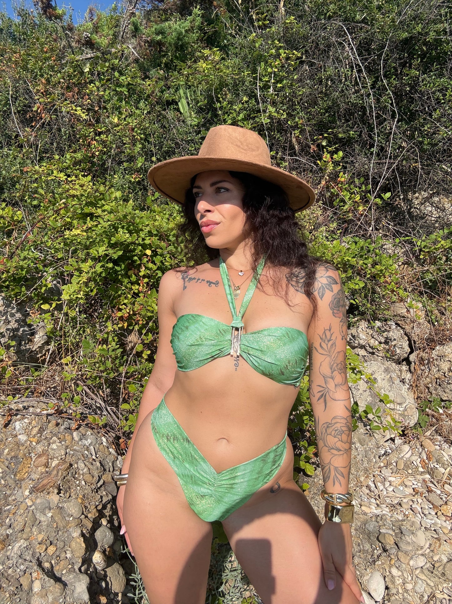 Matinée lady bis fantasia tie due verde