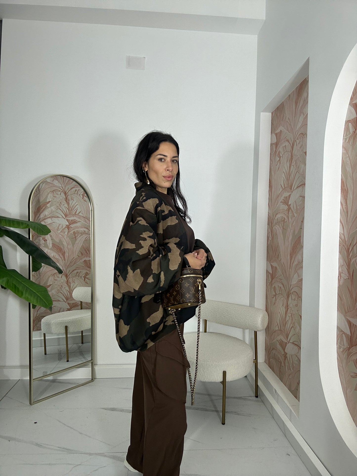 Giacca over size Militare