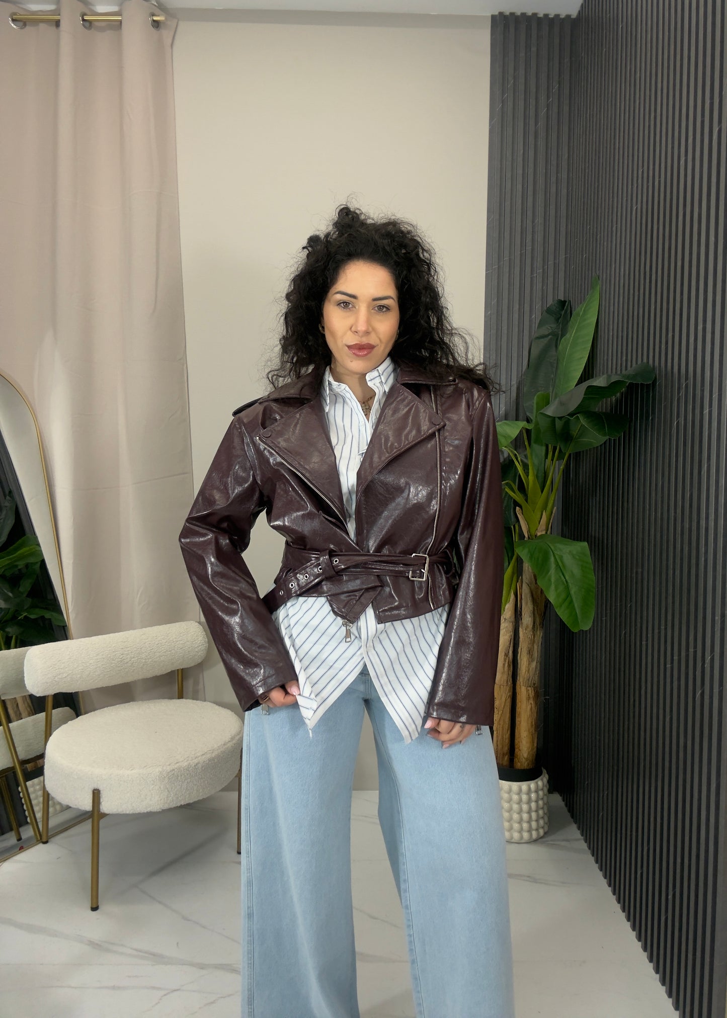 Giacca in pelle Chicago