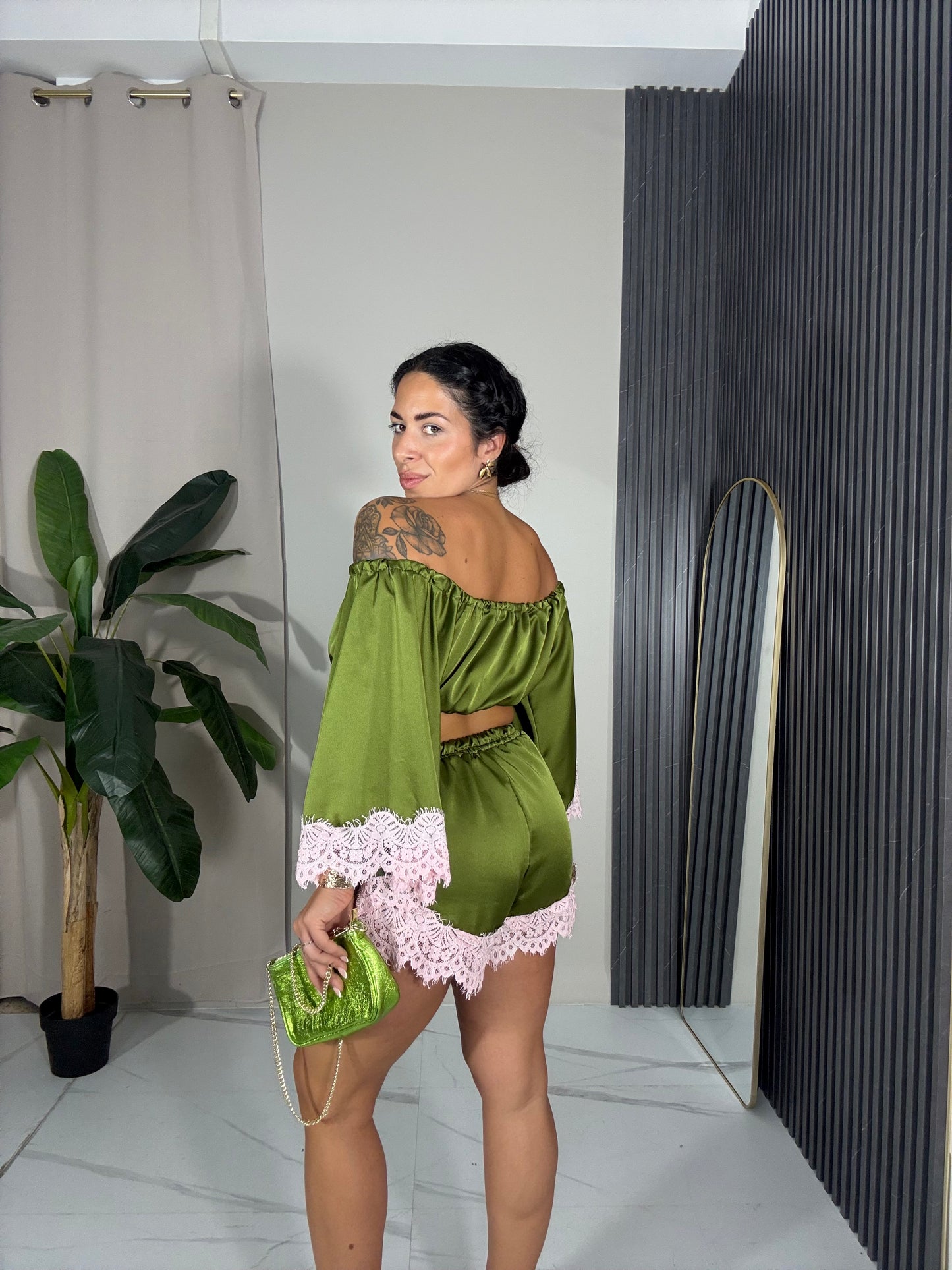Coordinato barbie verde