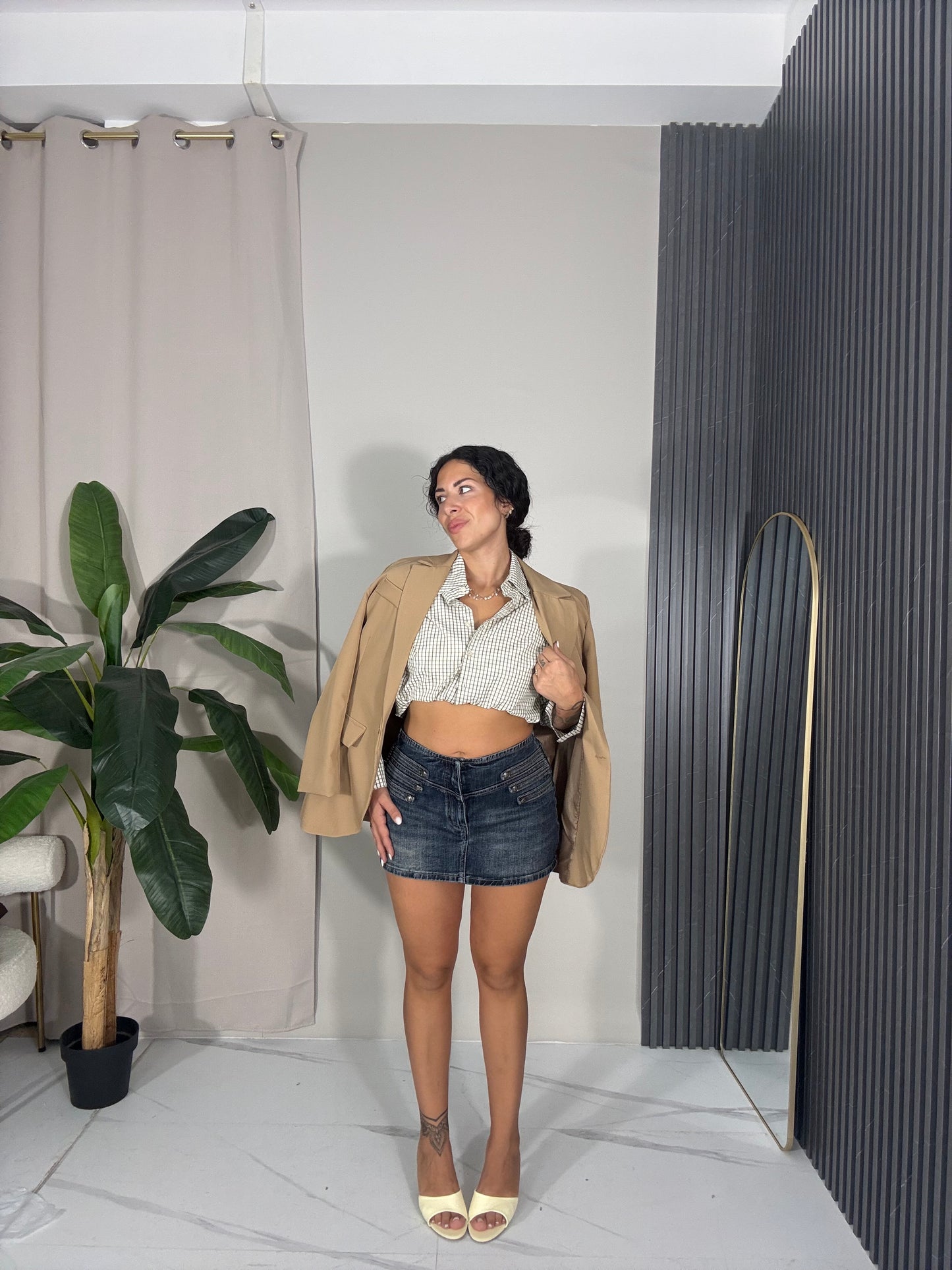 Minigonna in denim
