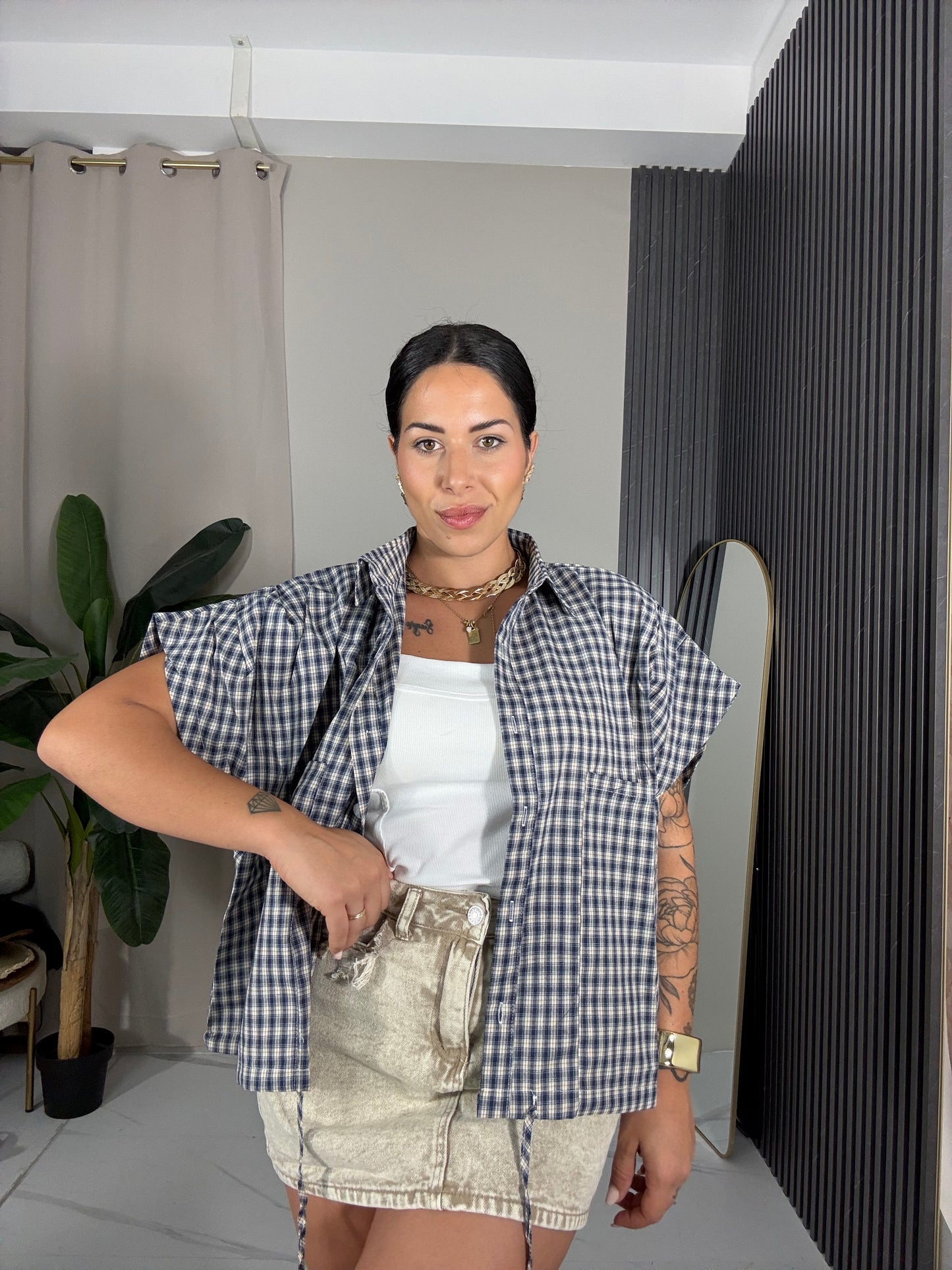 Camicia quadri- vari colori