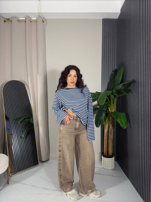 Jeans Balloon Scoloriti Beige